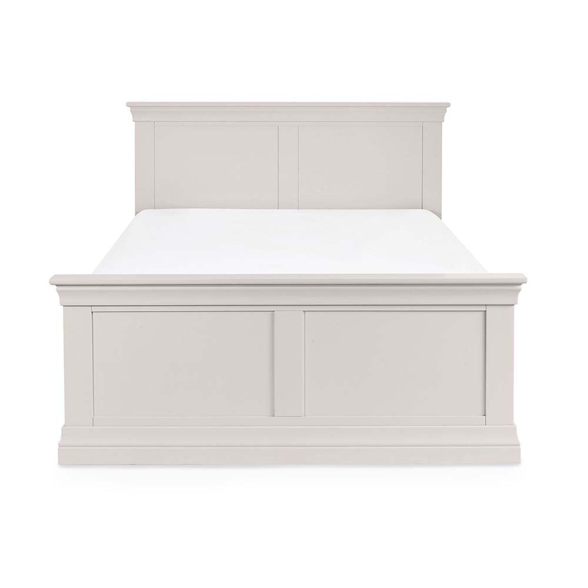 Clermont Panel Bed - Soft Grey - Sizes Available