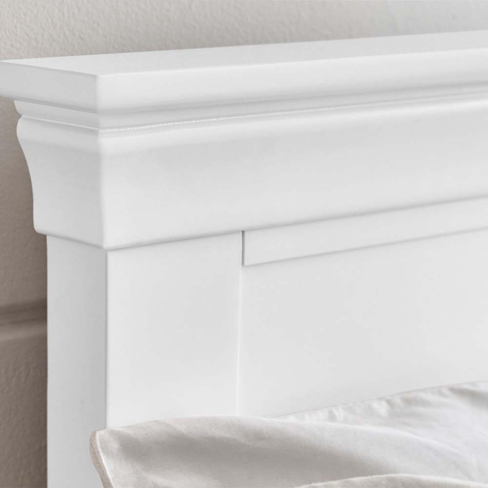Clermont Panel Bed - White - Sizes Available