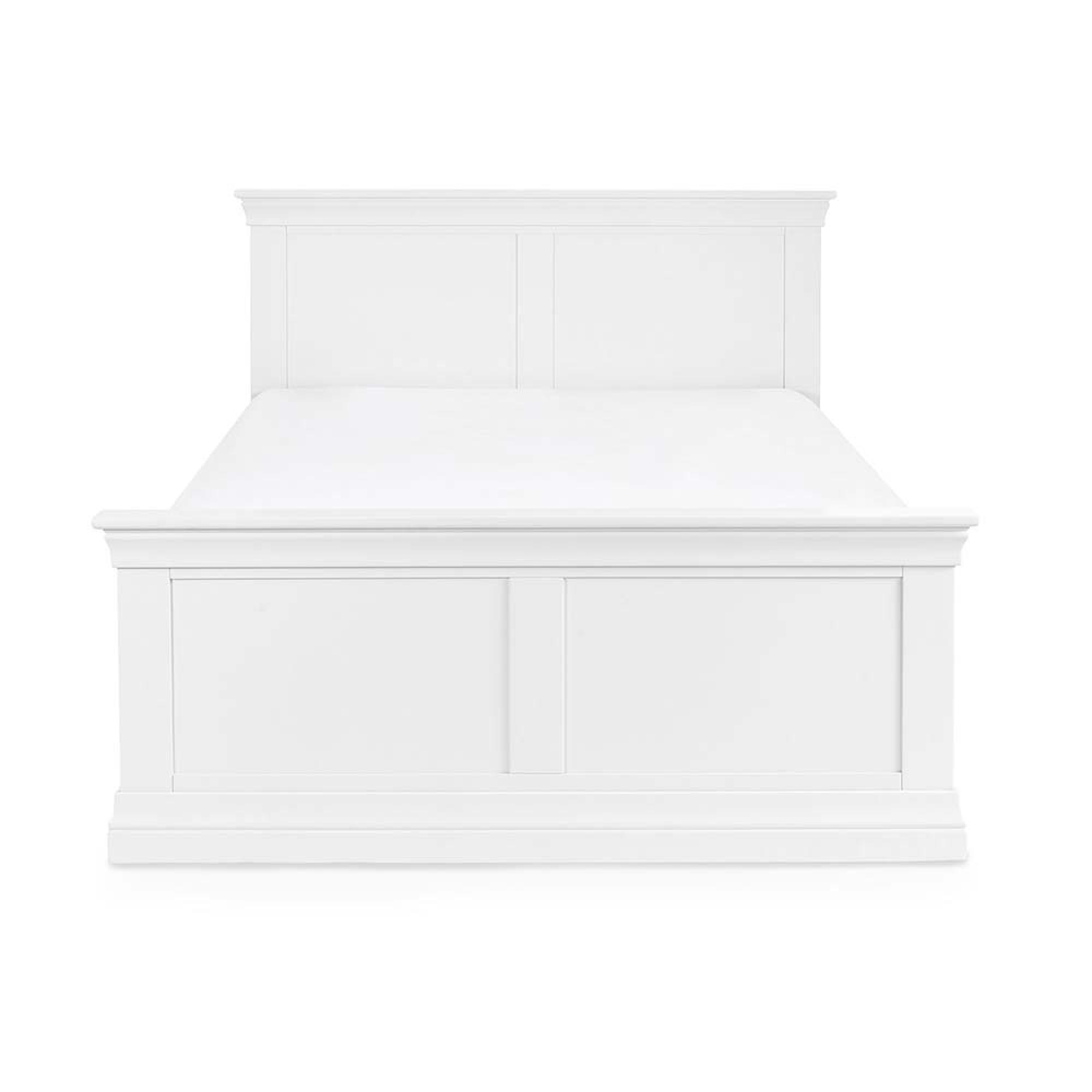 Clermont Panel Bed - White - Sizes Available