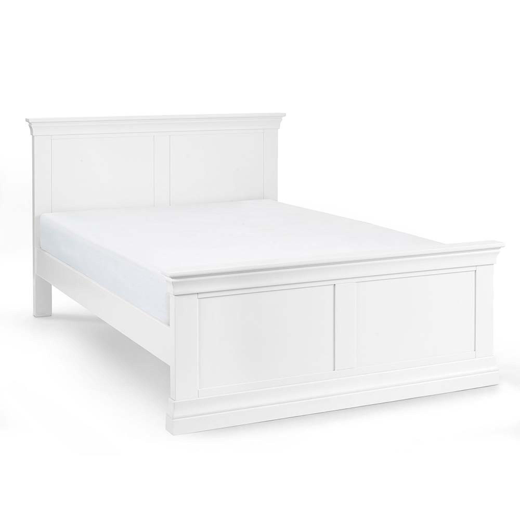 Clermont Panel Bed - White - Sizes Available