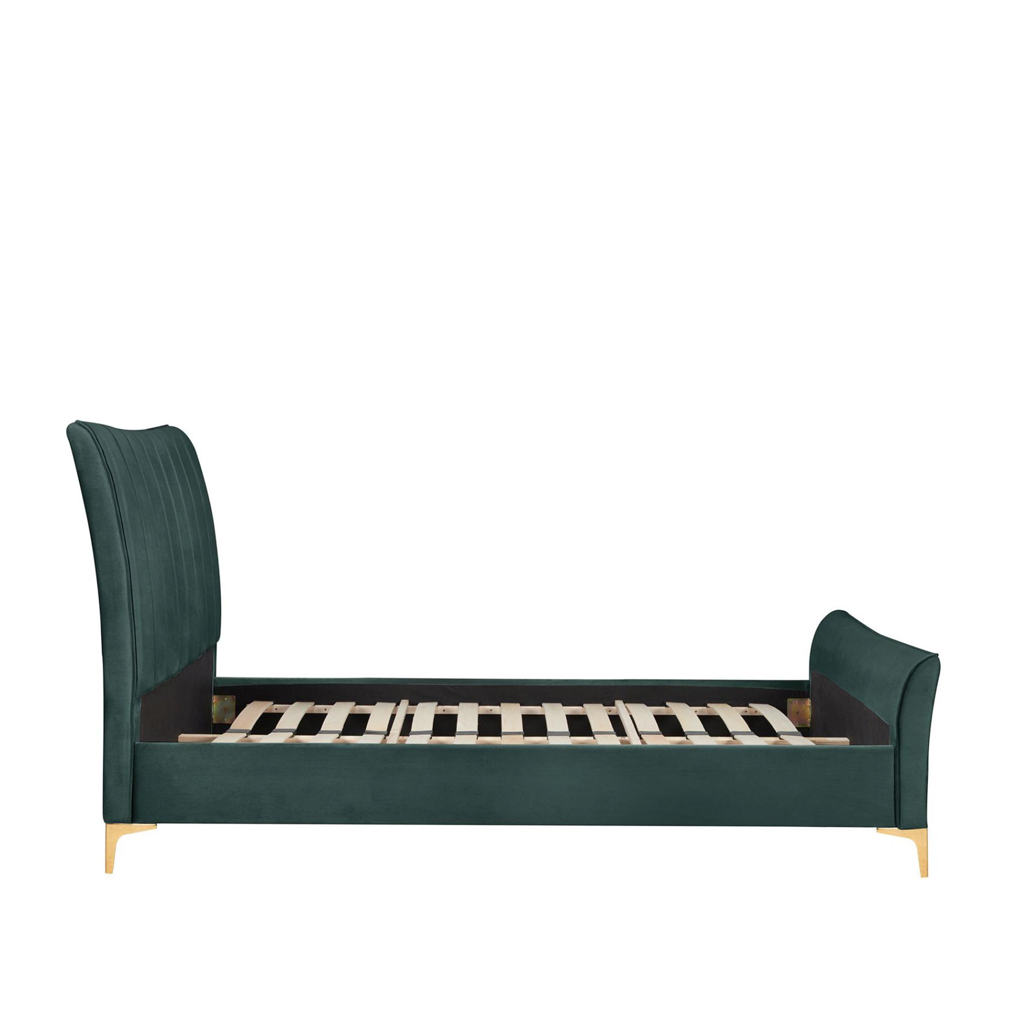 Clover Bed - Green Velvet Fabric - Sizes Available