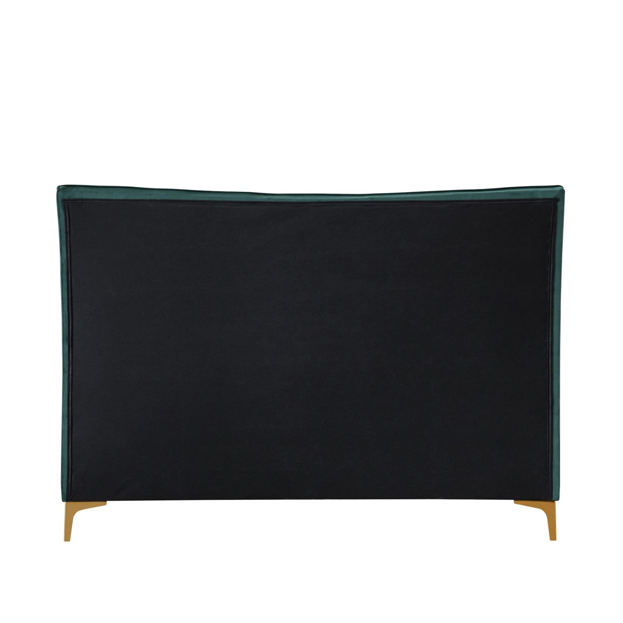 Clover Bed - Green Velvet Fabric - Sizes Available