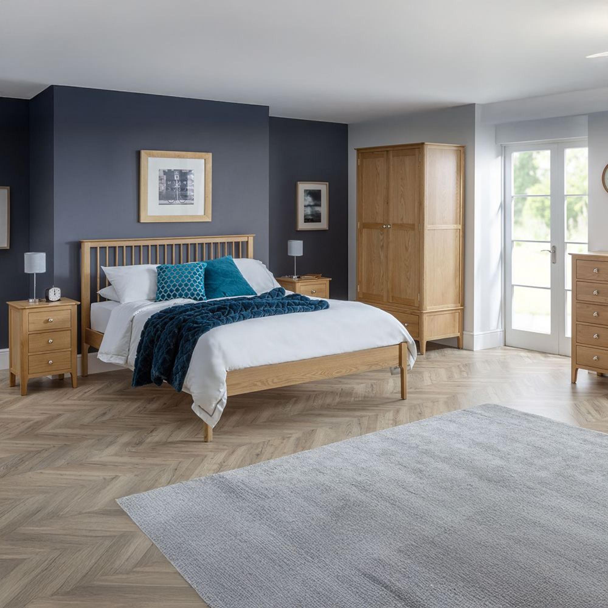 Cotswold Slatted Bed - Oak - Sizes Available