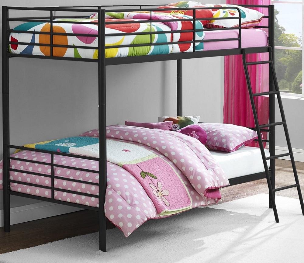 Bunk Bed - Black - Single over Single - 4035158UK