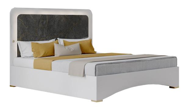 Dalia Grey Italian Bed - Sizes Available