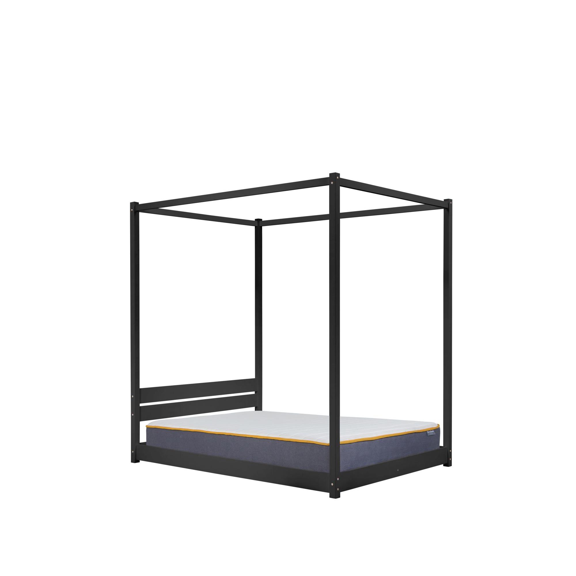 Darwin Four Poster Bed - Black - Sizes Available