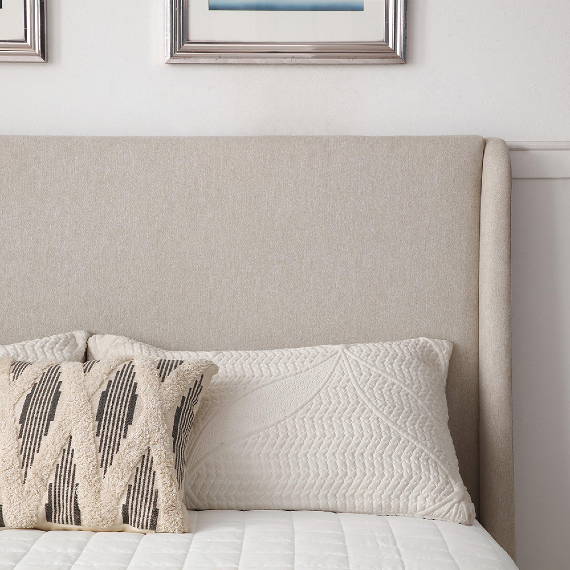 Denver Beige Fabric Multi-Lift Ottoman Storage Bed - Sizes Available