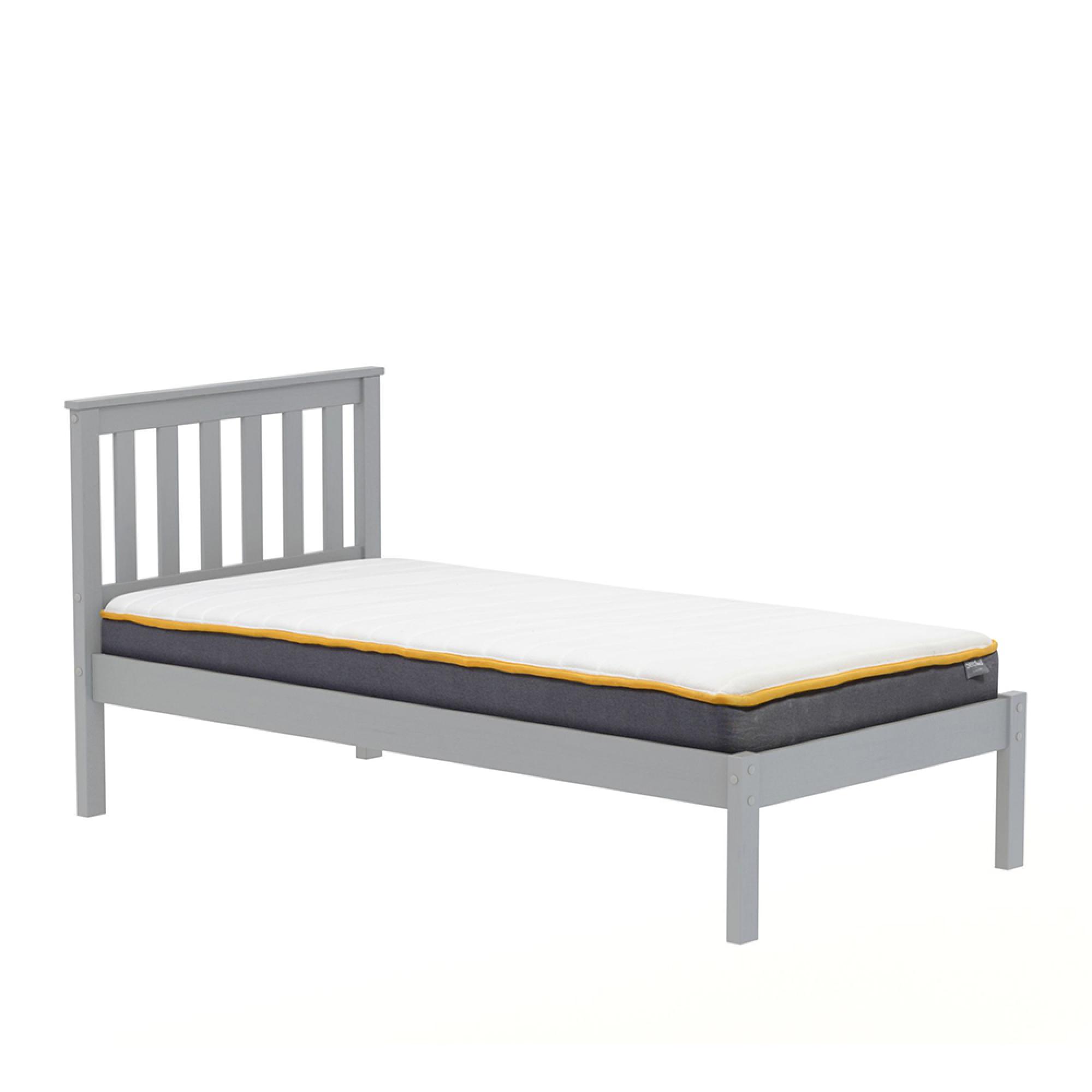 Denver Slatted Bed - Grey - Sizes Available