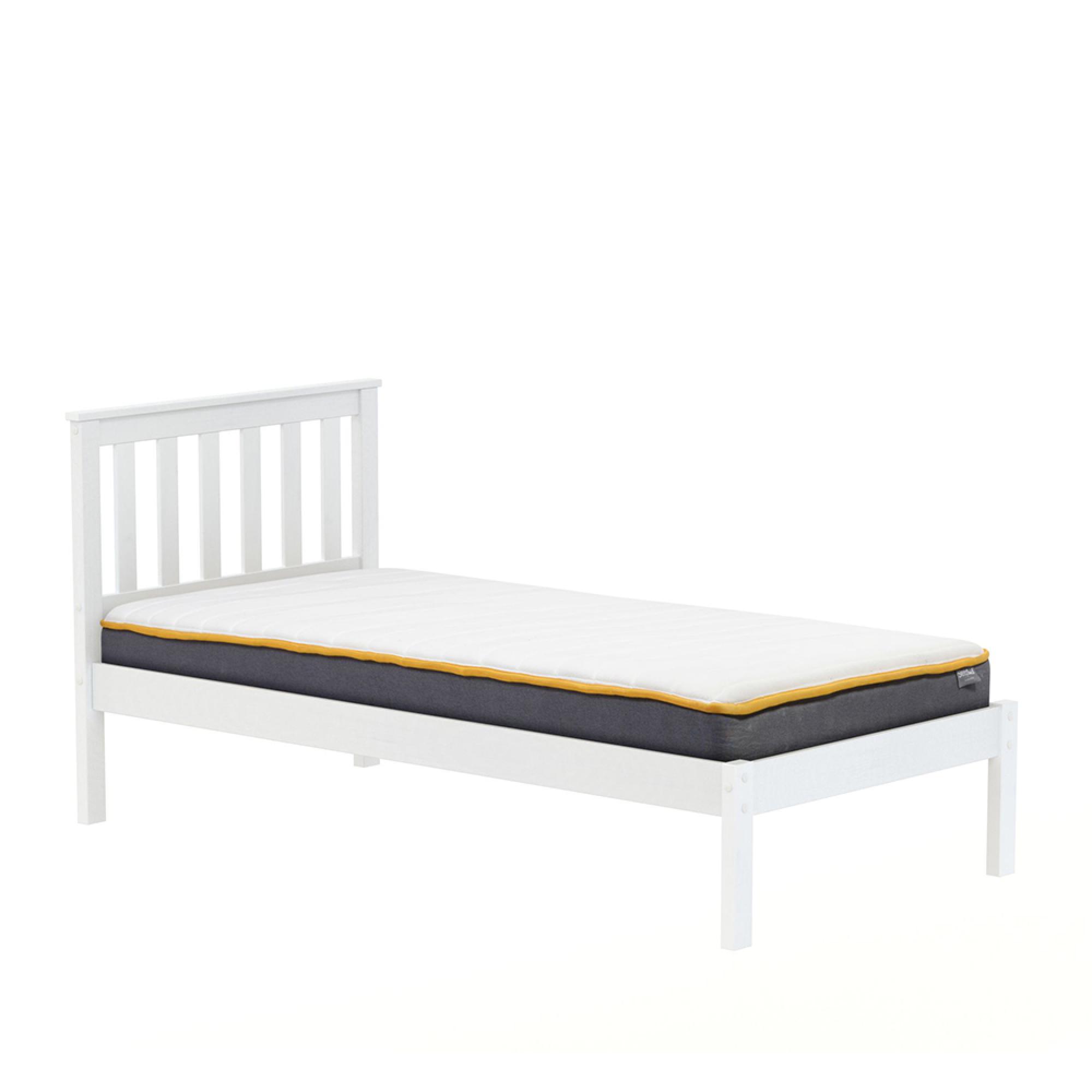 Denver Slatted Bed - White - Sizes Available
