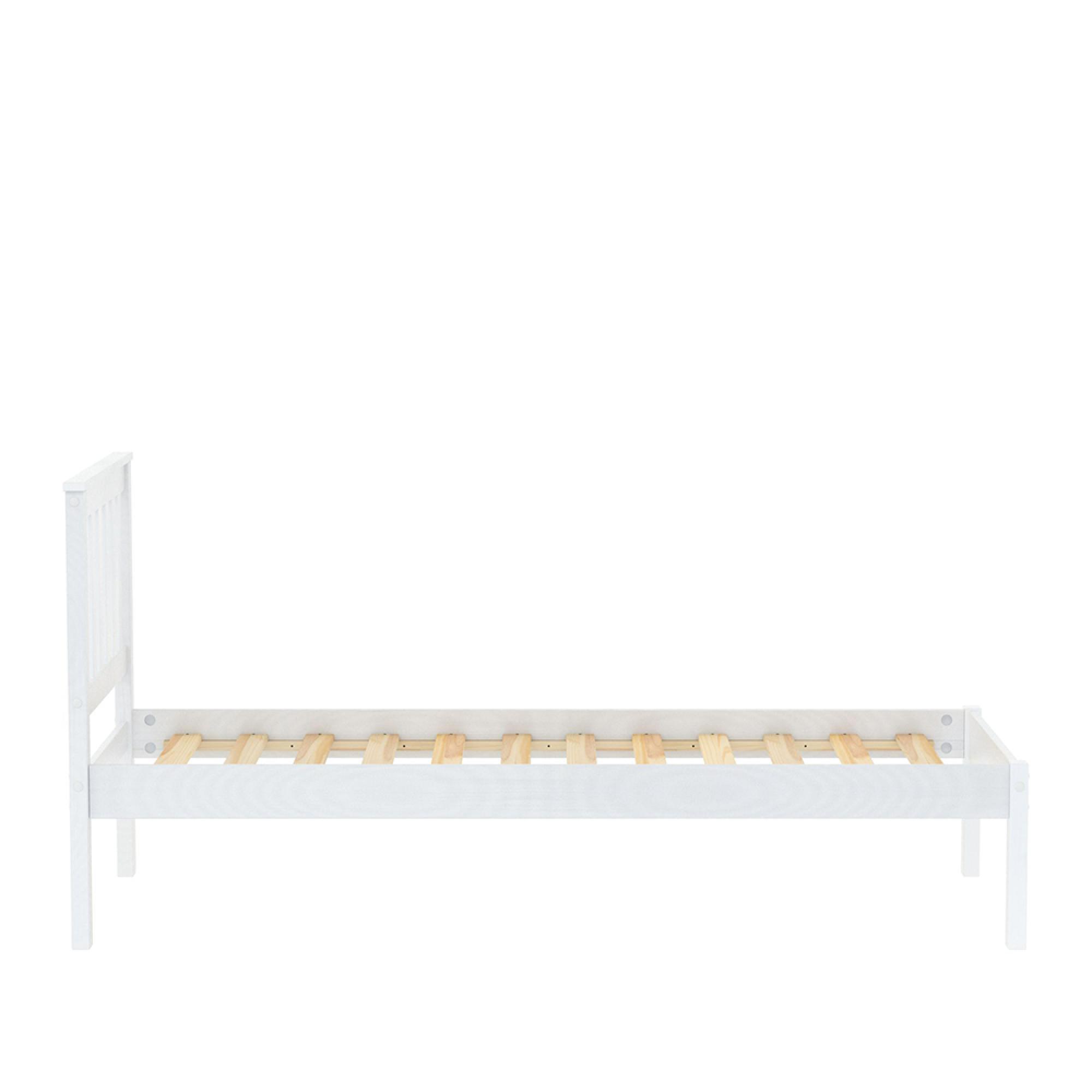 Denver Slatted Bed - White - Sizes Available