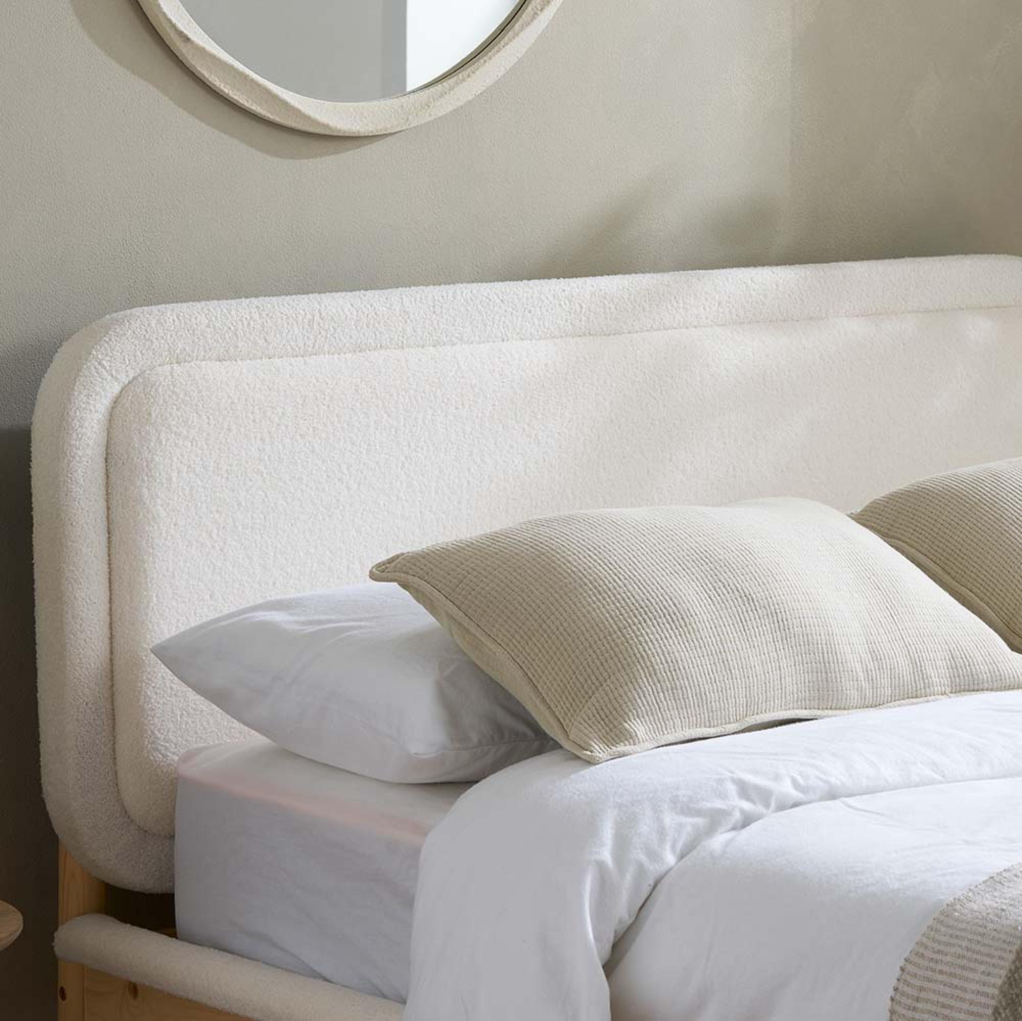 Emmi Bed - Grey Fabric - 5ft King Size