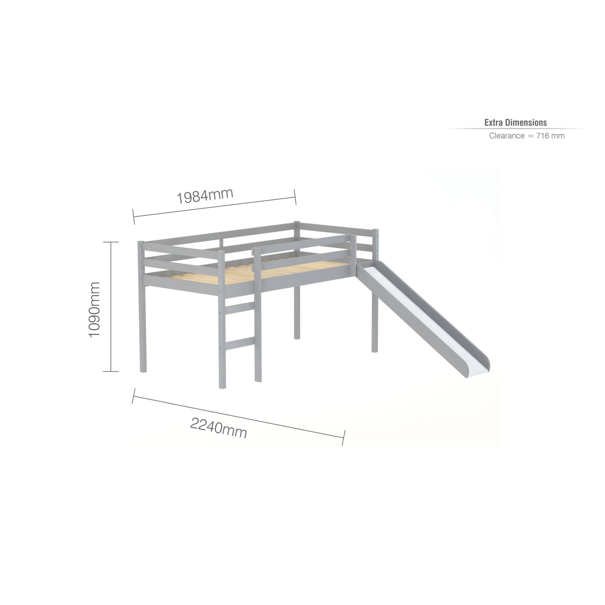 Frankie Kids Midi Sleeper Bed - Grey