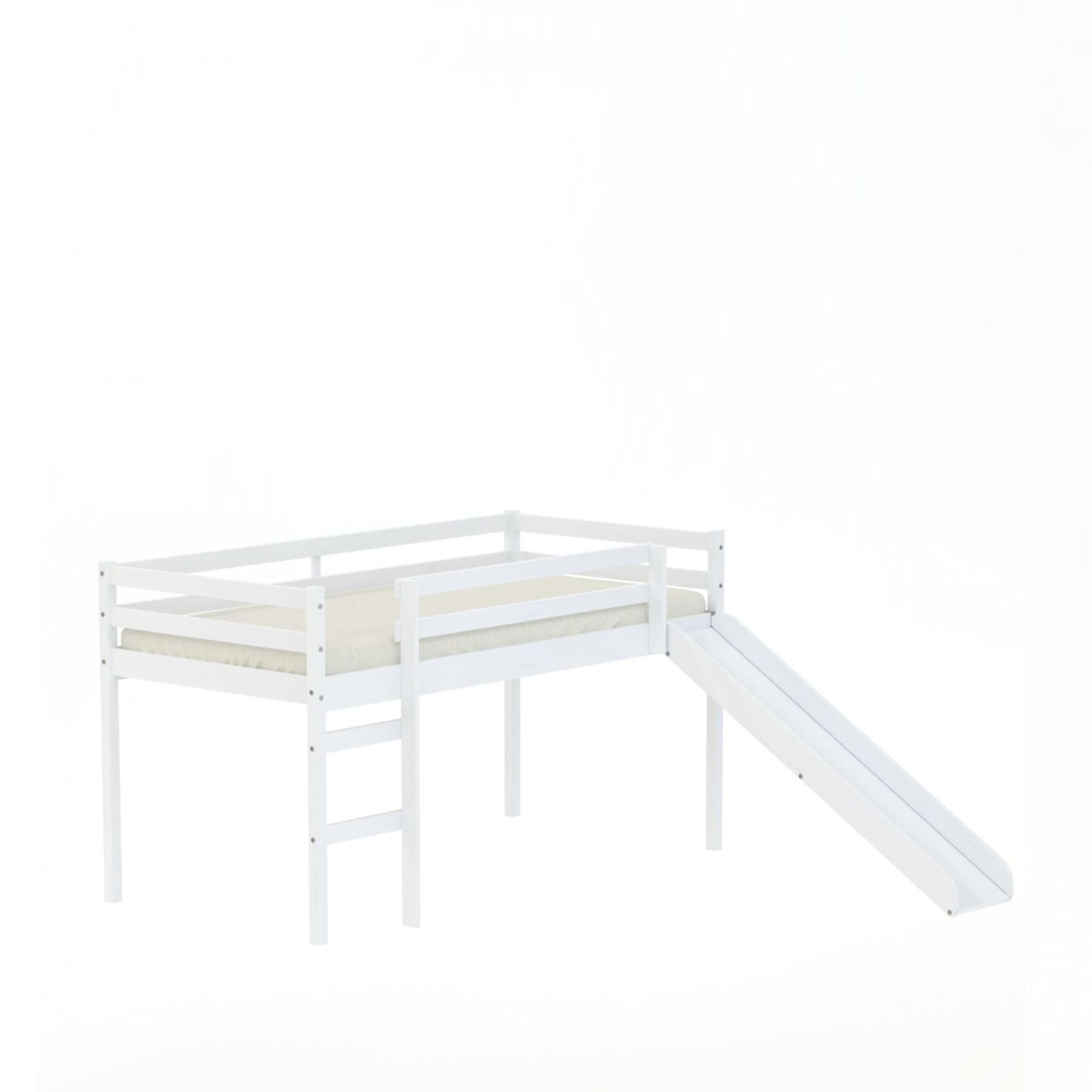 Frankie Kids Midsleeper Bed - White