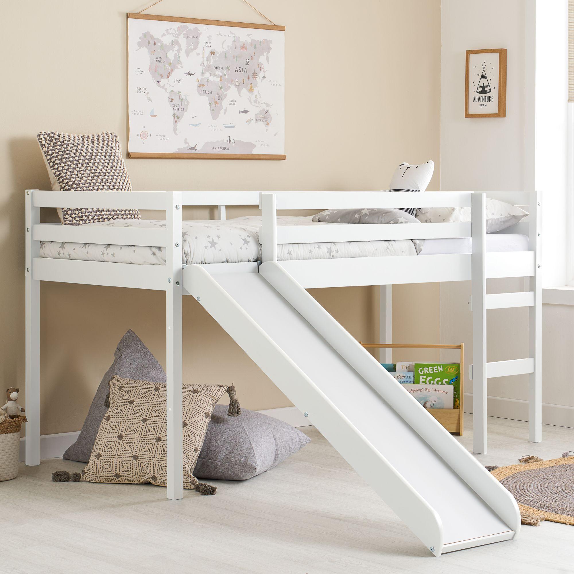 Frankie Kids Midsleeper Bed - White