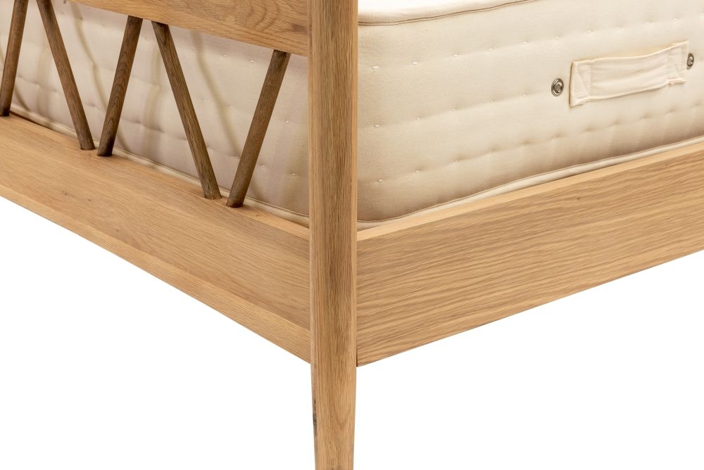 Grace Natural Oak High Foot End 4ft 6in Double Bed