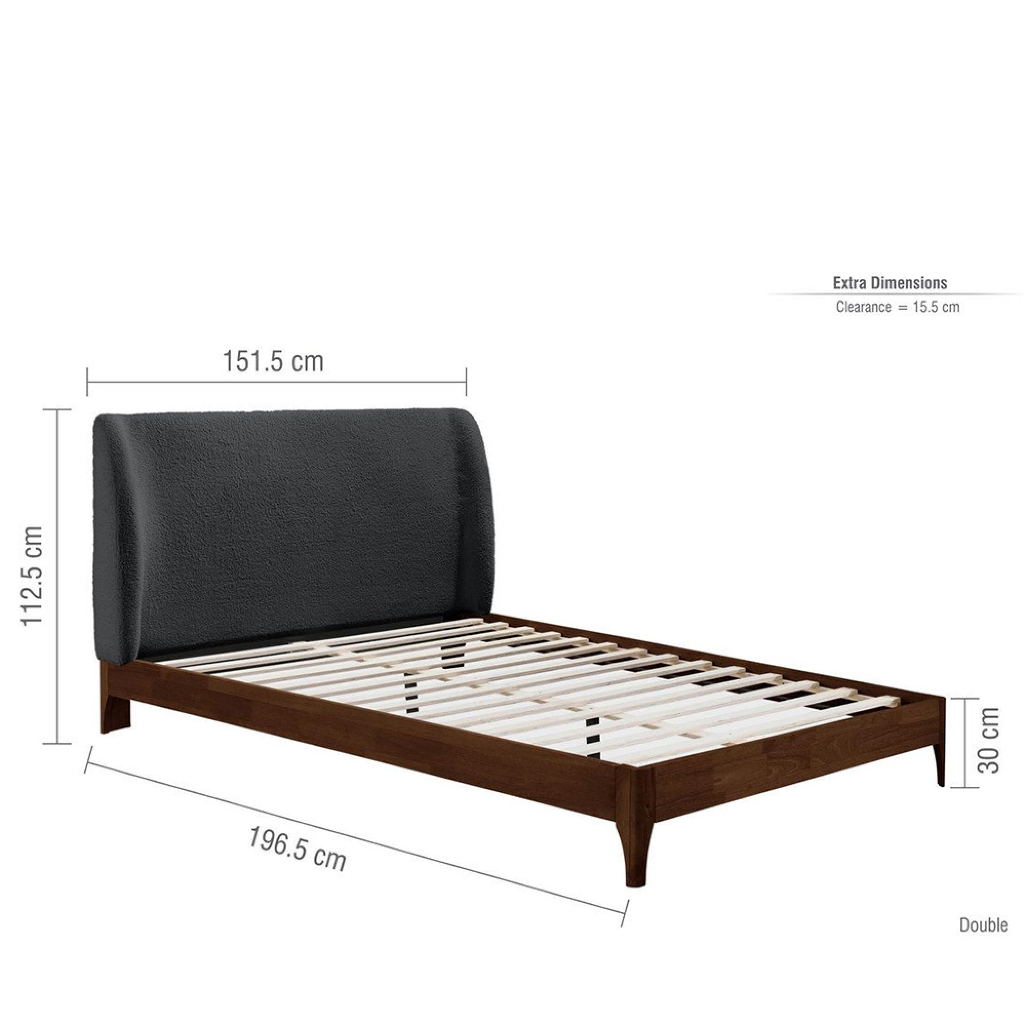 Halfden Bed - Grey - Sizes Available