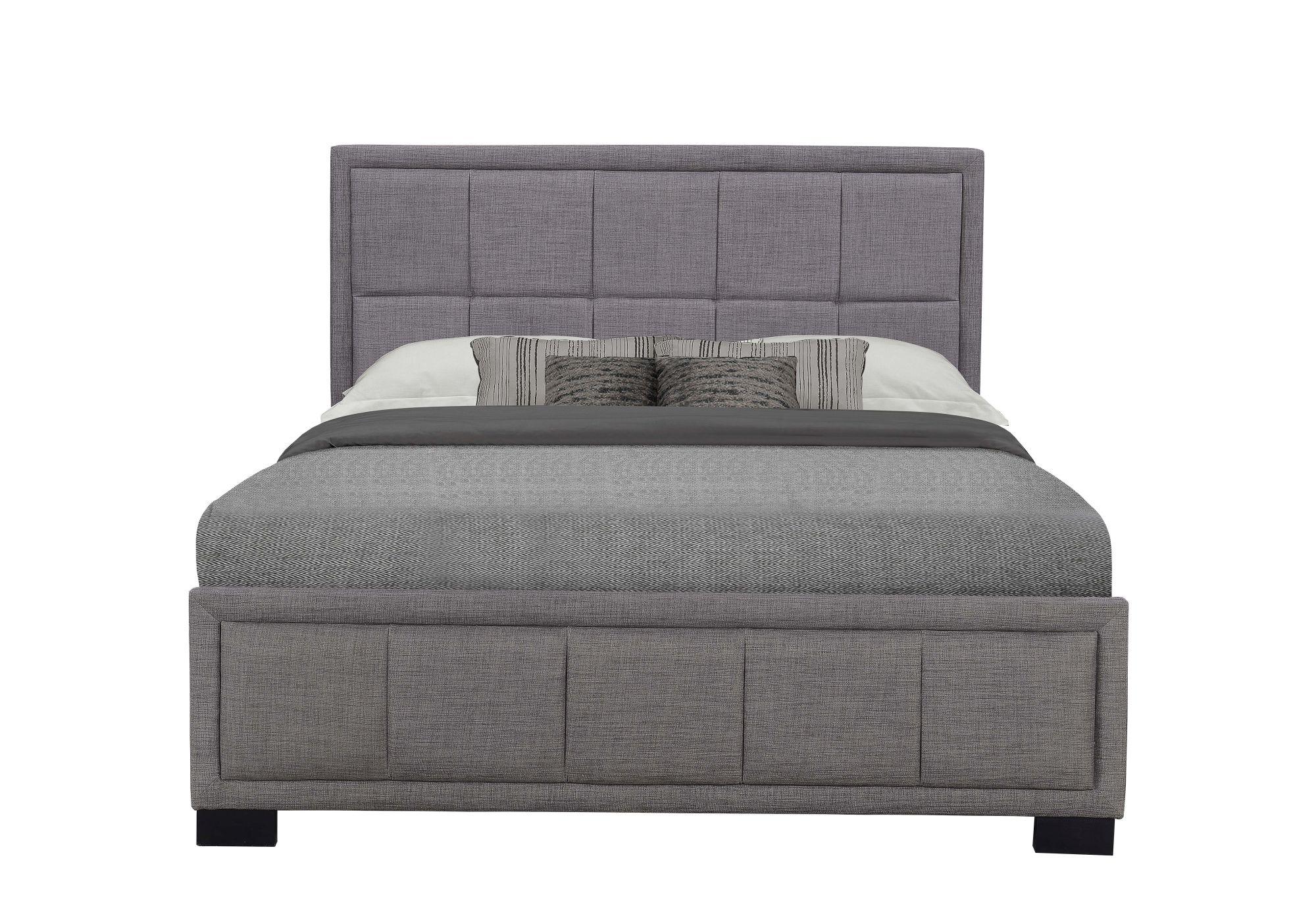 Hannover Bed - Grey Fabric - Sizes Available