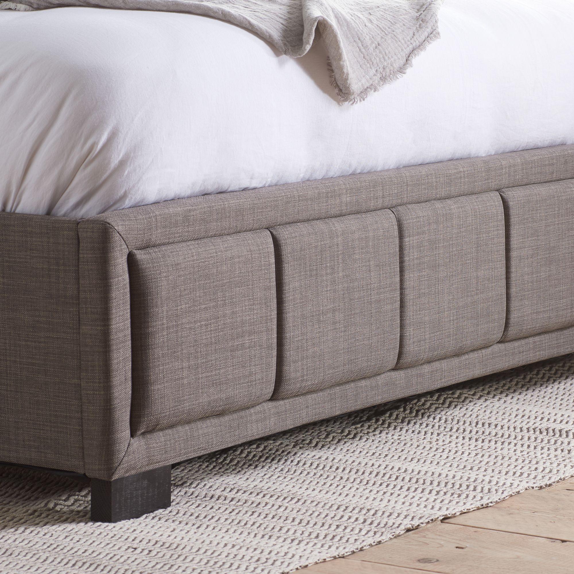 Hannover Bed - Grey Fabric - Sizes Available