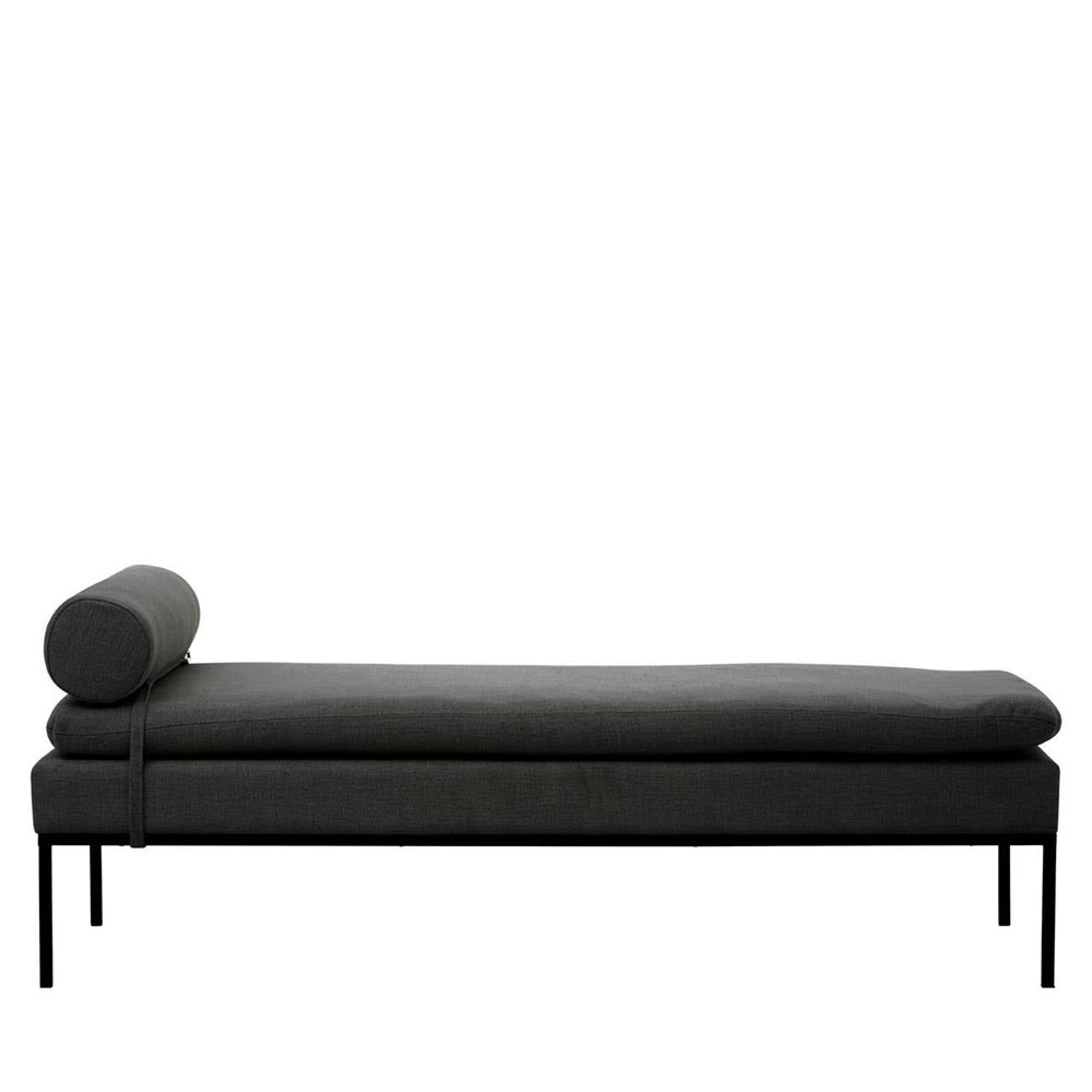 Harley Day Bed - Dark Grey Linen Fabric