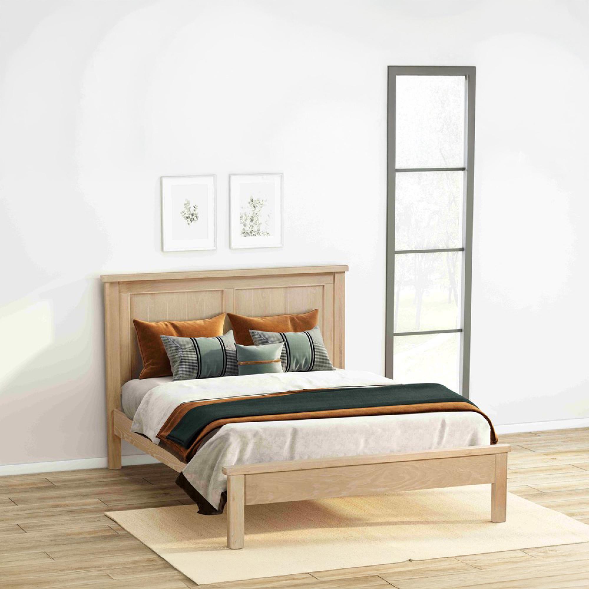 Hayley Bed - Oak - Sizes Available