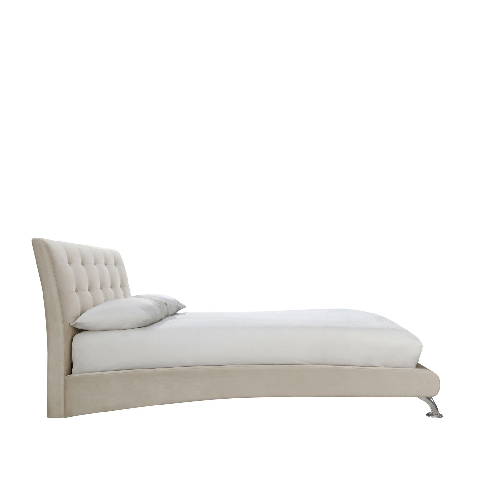 Hemlock Bed - Warm Stone Fabric - Sizes Available