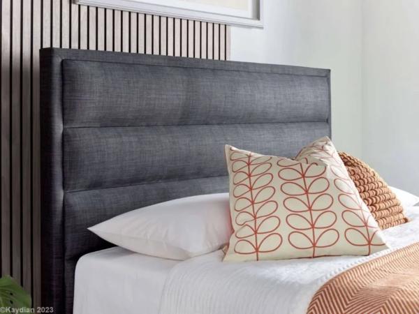 Kirkby Ottoman Storage Bed - Pendle Slate Fabric - Sizes Available