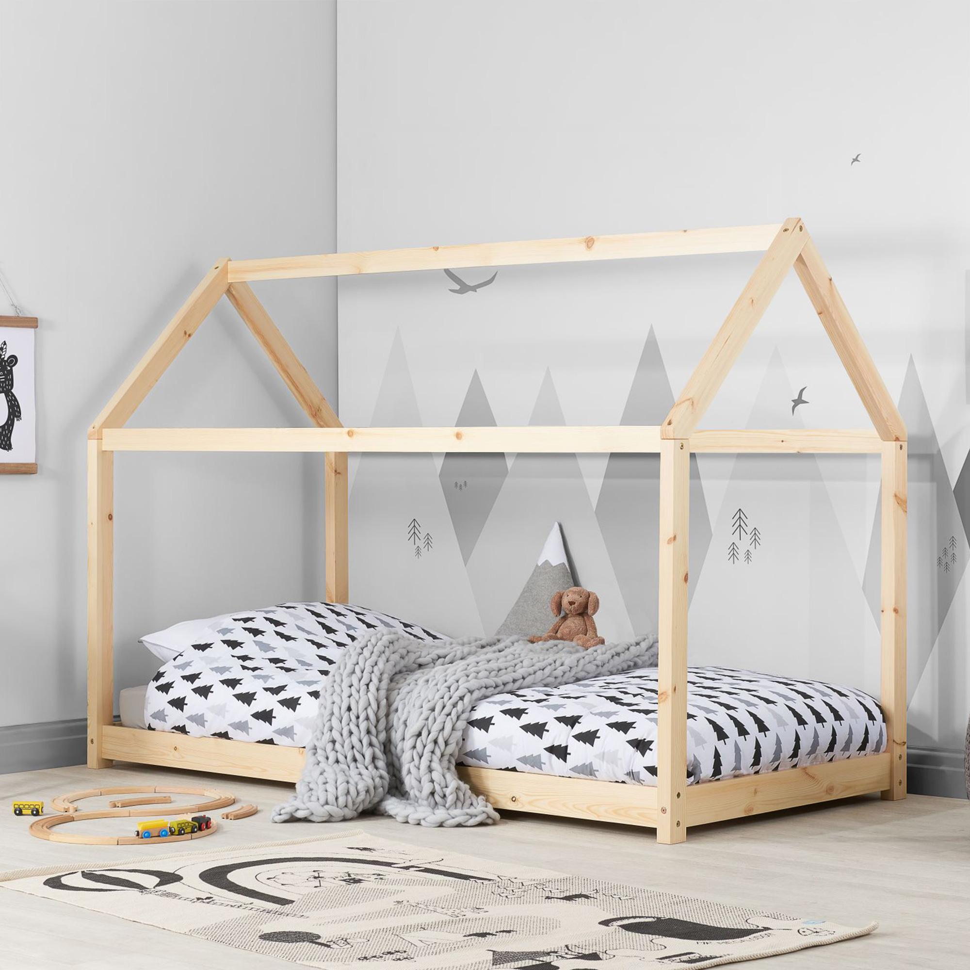 Kids House Bed - Pine