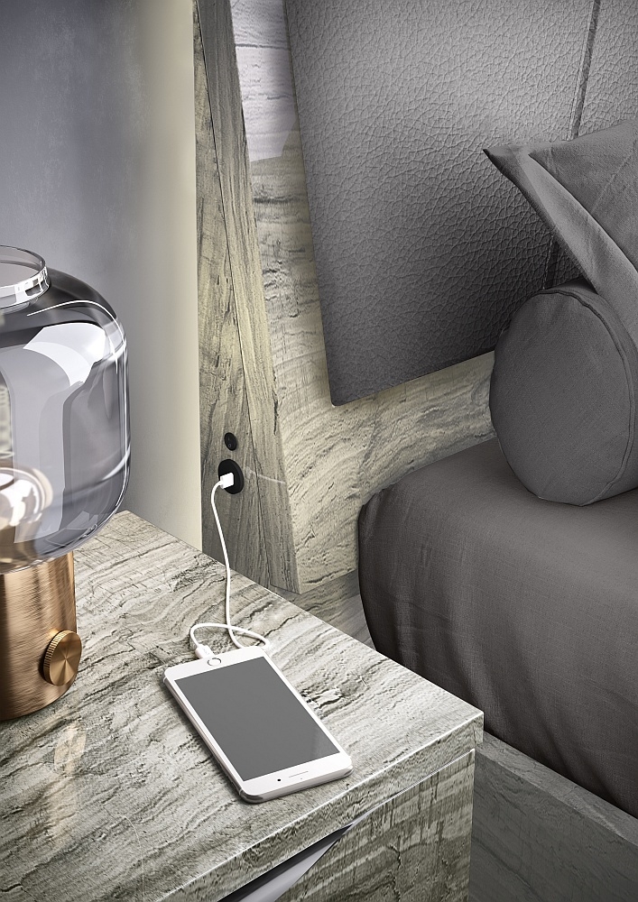 Laura Oak Grain Effect Bed Sizes Available