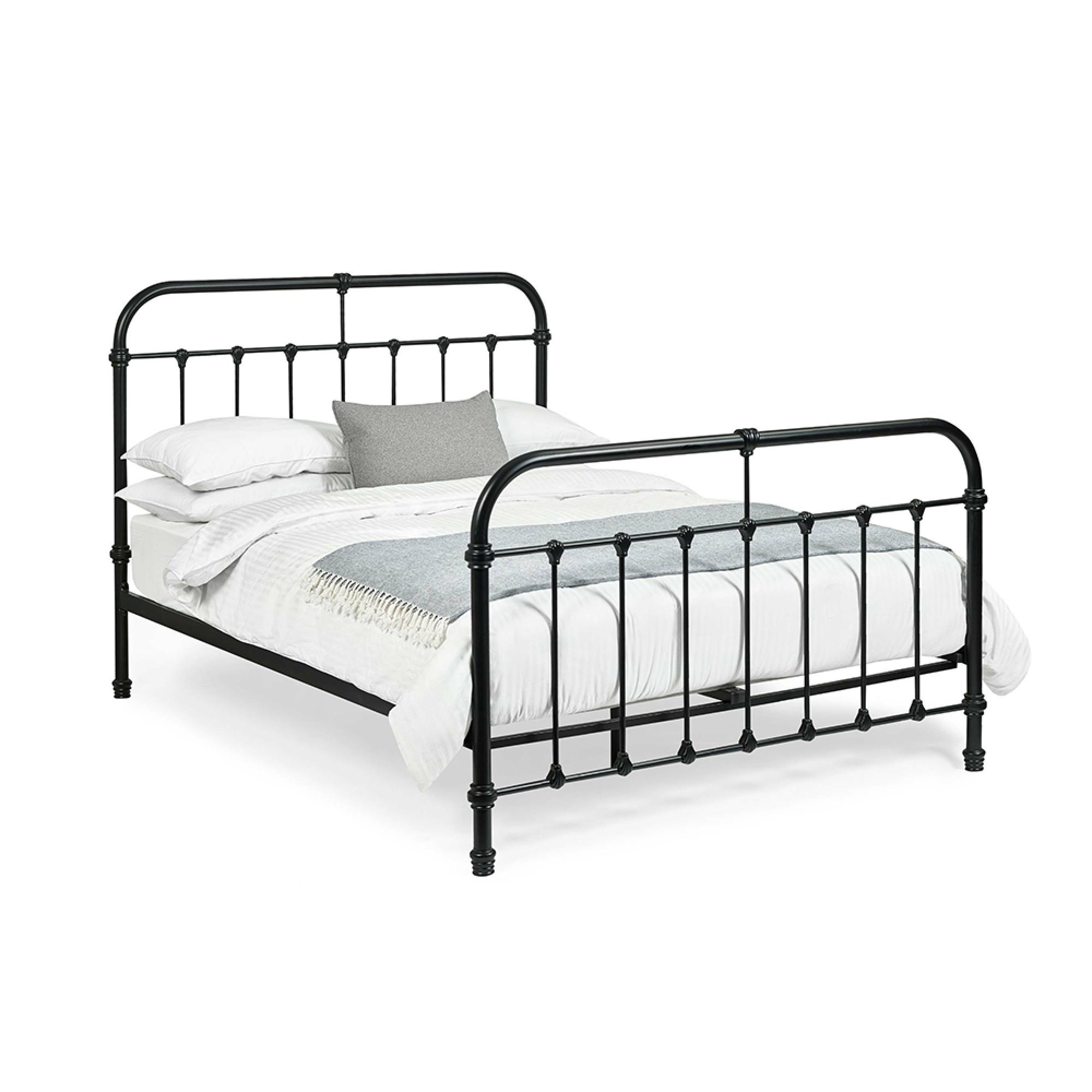 Logan Black Metal Bed - Sizes Available
