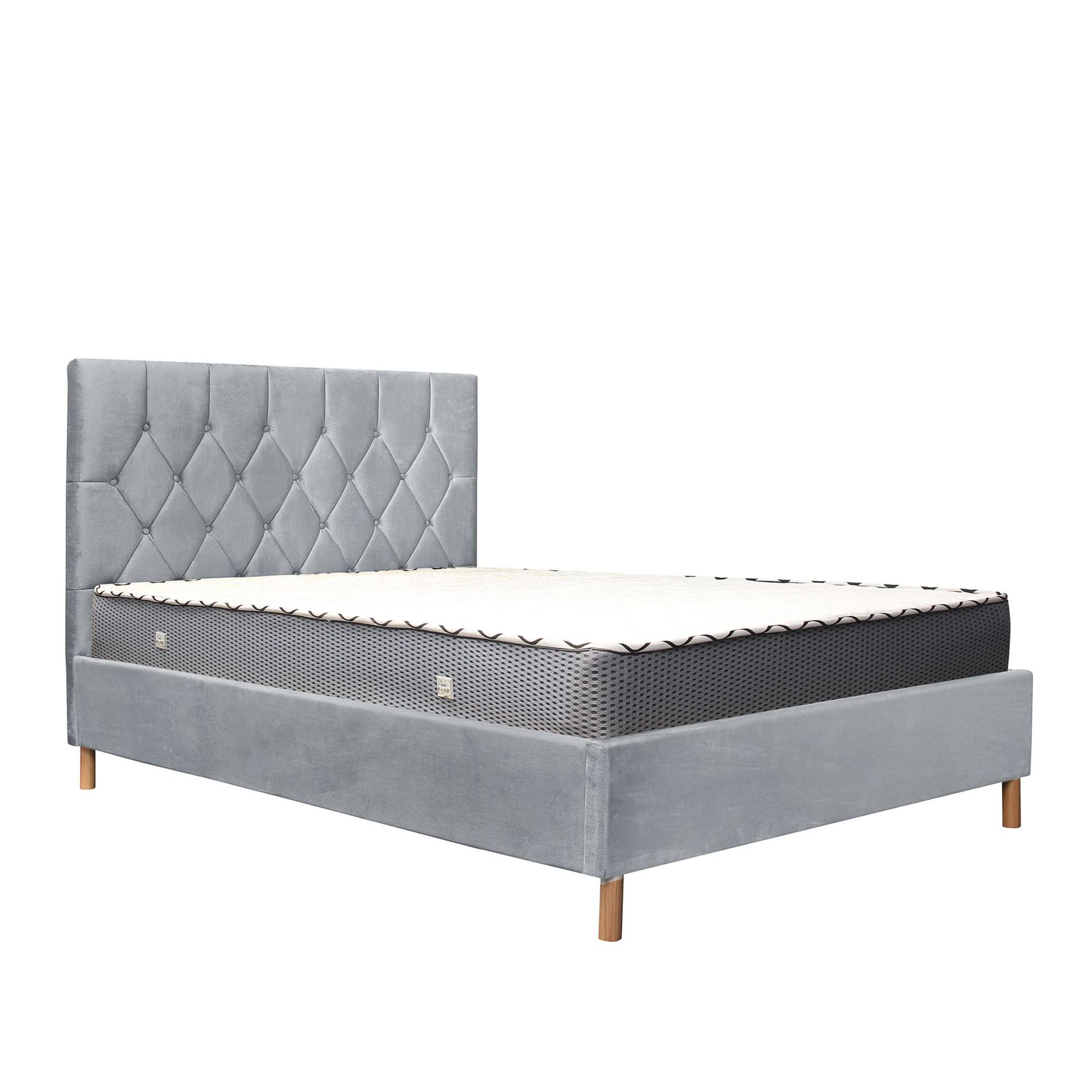 Loxley Ottoman Storage Bed - Grey Fabric - Sizes Available