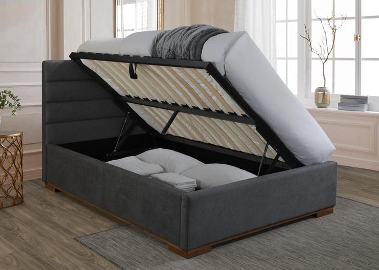 Mayfair Ottoman Bed - Dark Grey Fabric - Sizes Available