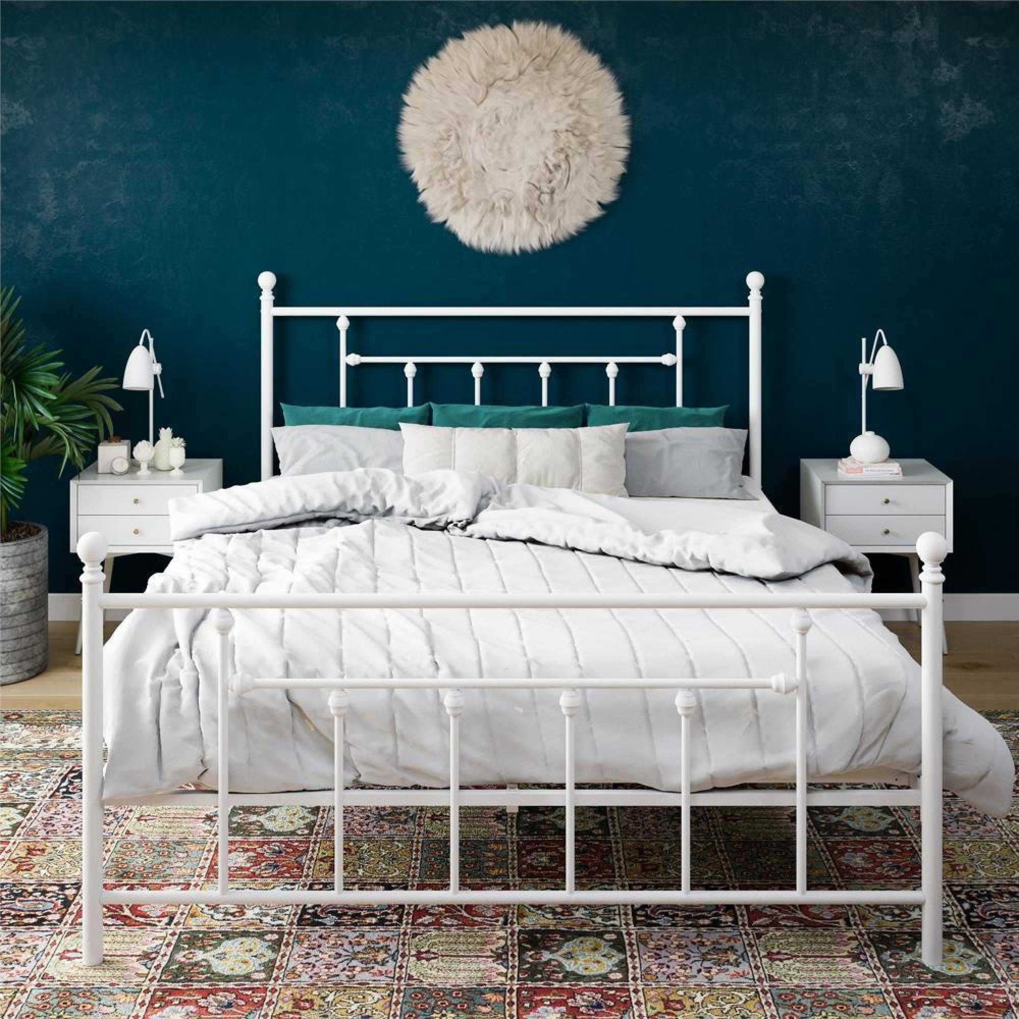 Manila Metal Bed - White - Sizes Available - 3236198UK