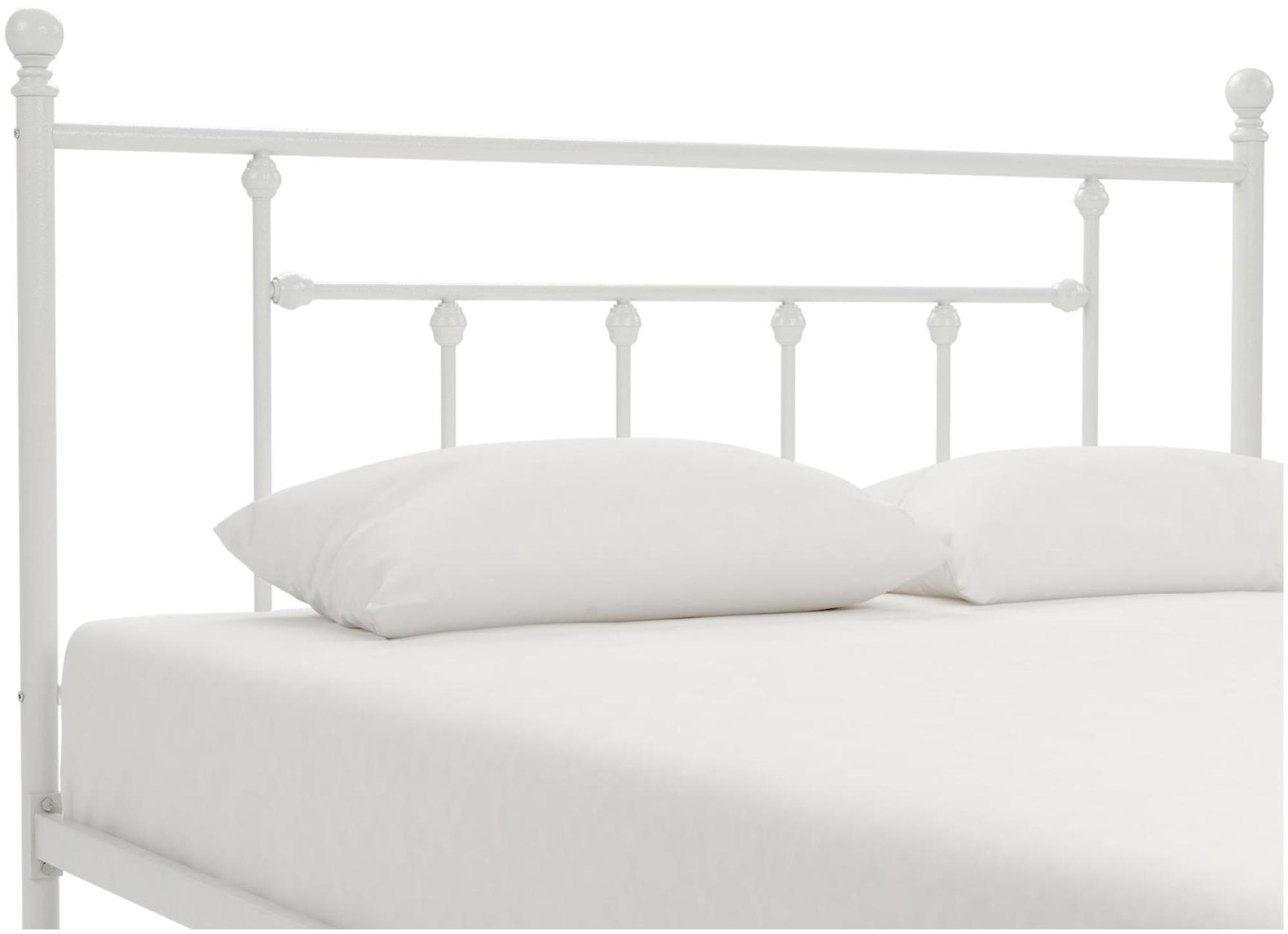 Manila Metal Bed - White - Sizes Available - 3236198UK