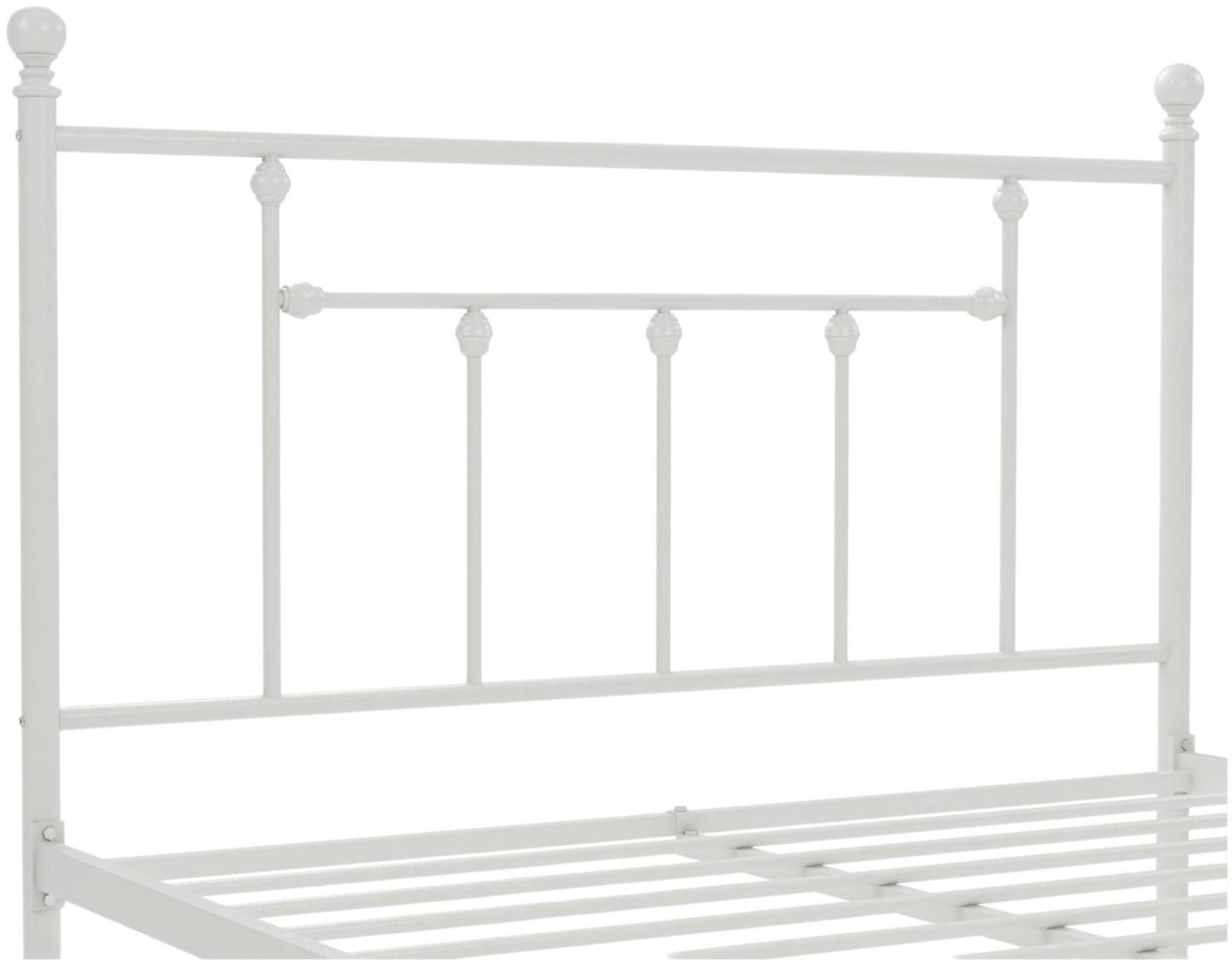 Manila Metal Bed - White - Sizes Available - 3236198UK
