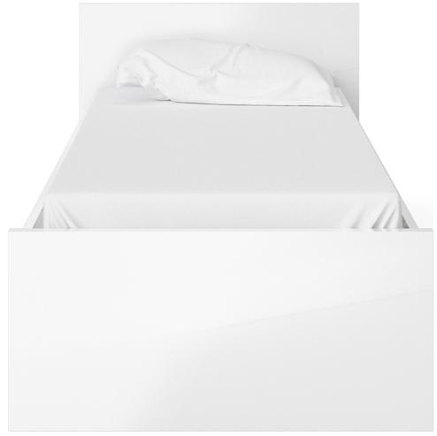 Naia White Gloss 3ft Single Bed
