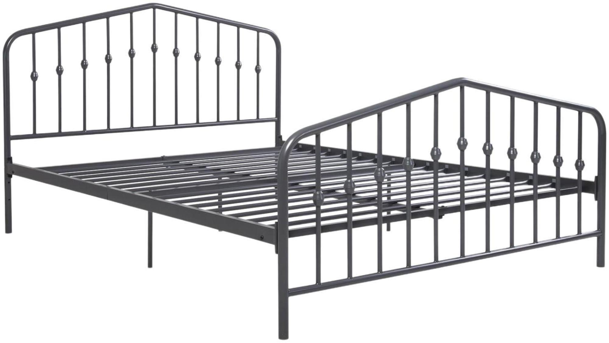 Novogratz Bushwick Metal Bed - Grey - Sizes Available - 4044429NUK