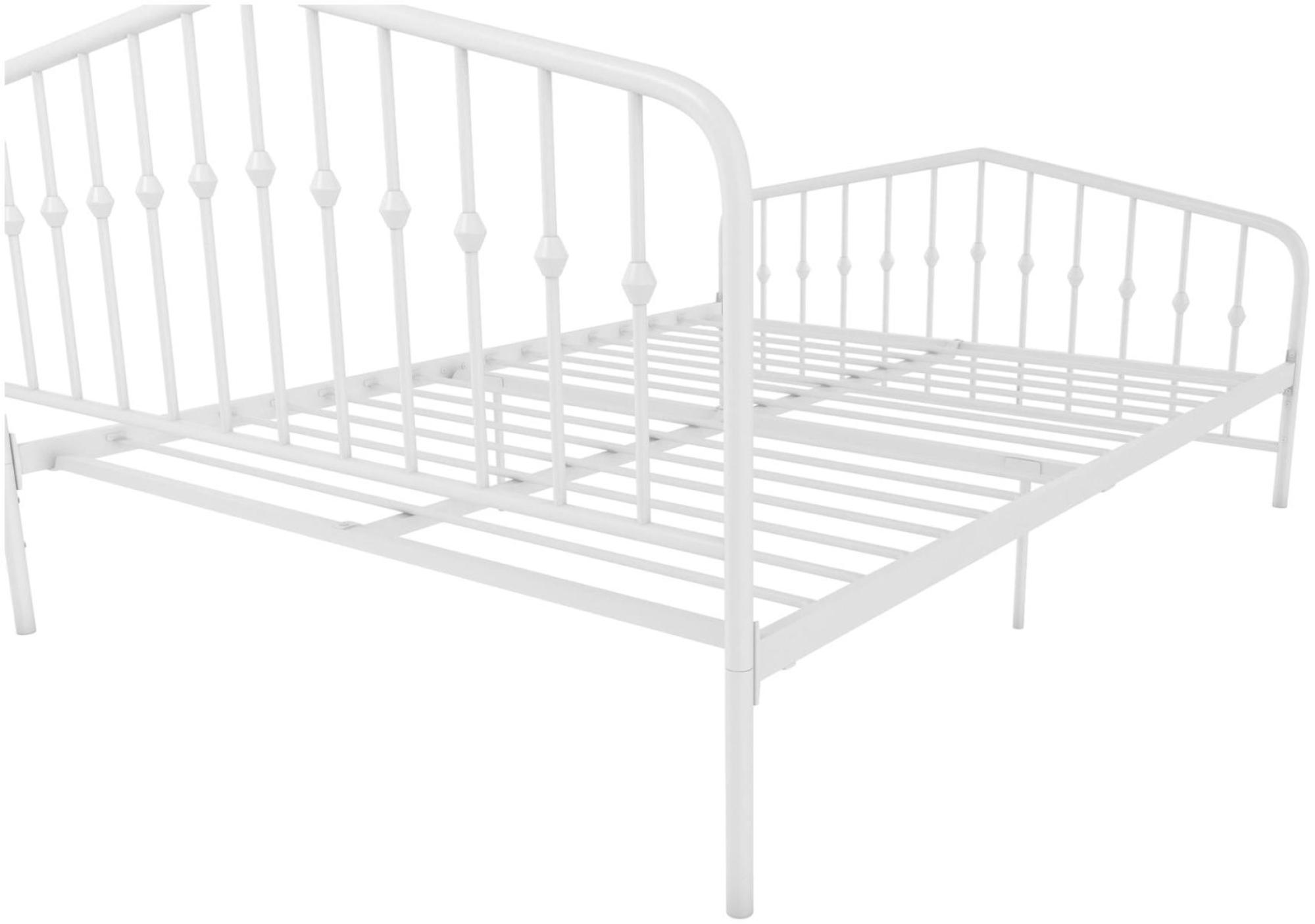 Novogratz Bushwick Metal Bed - White - Sizes Available - 4044129NUK