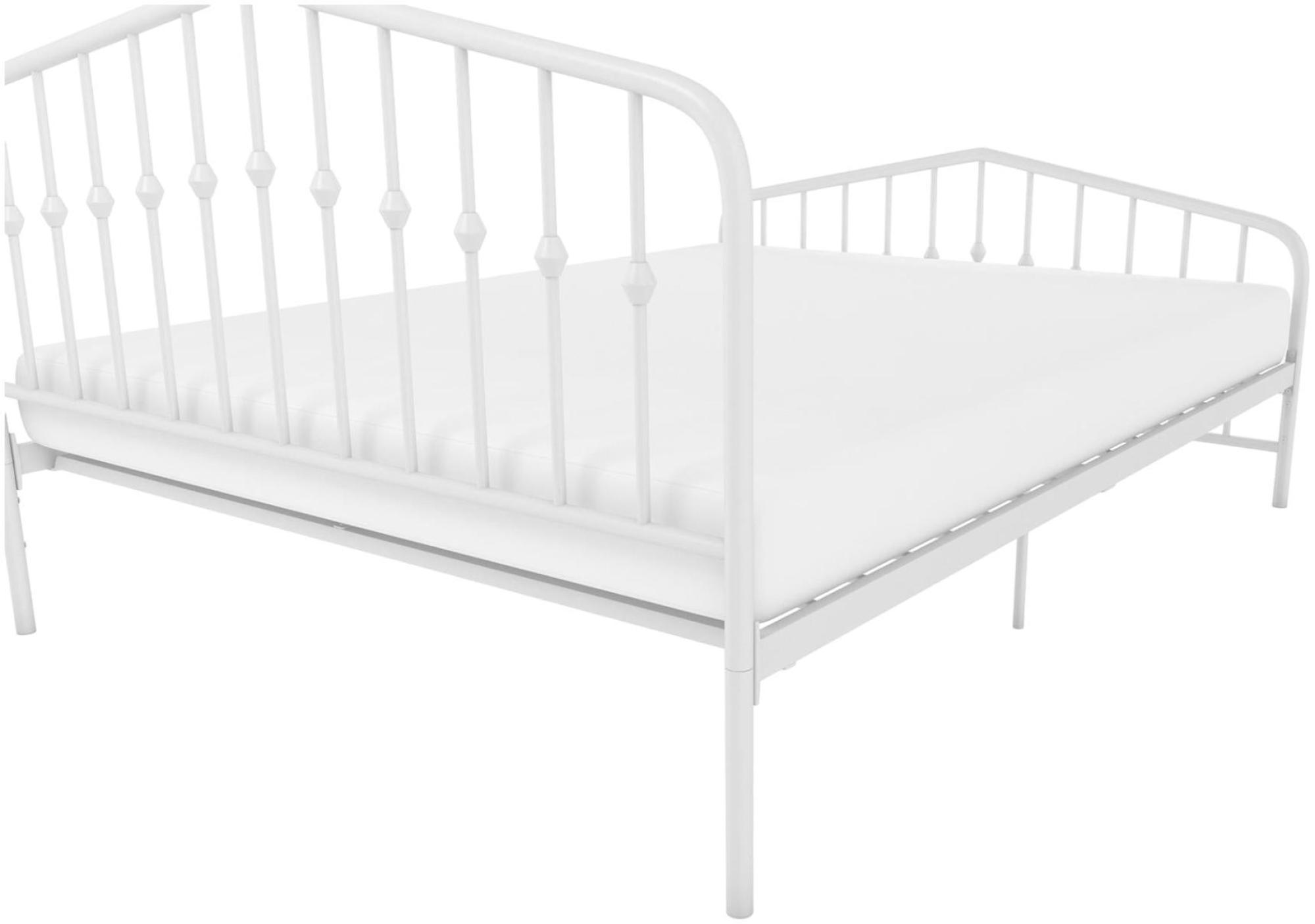 Novogratz Bushwick Metal Bed - White - Sizes Available - 4044129NUK