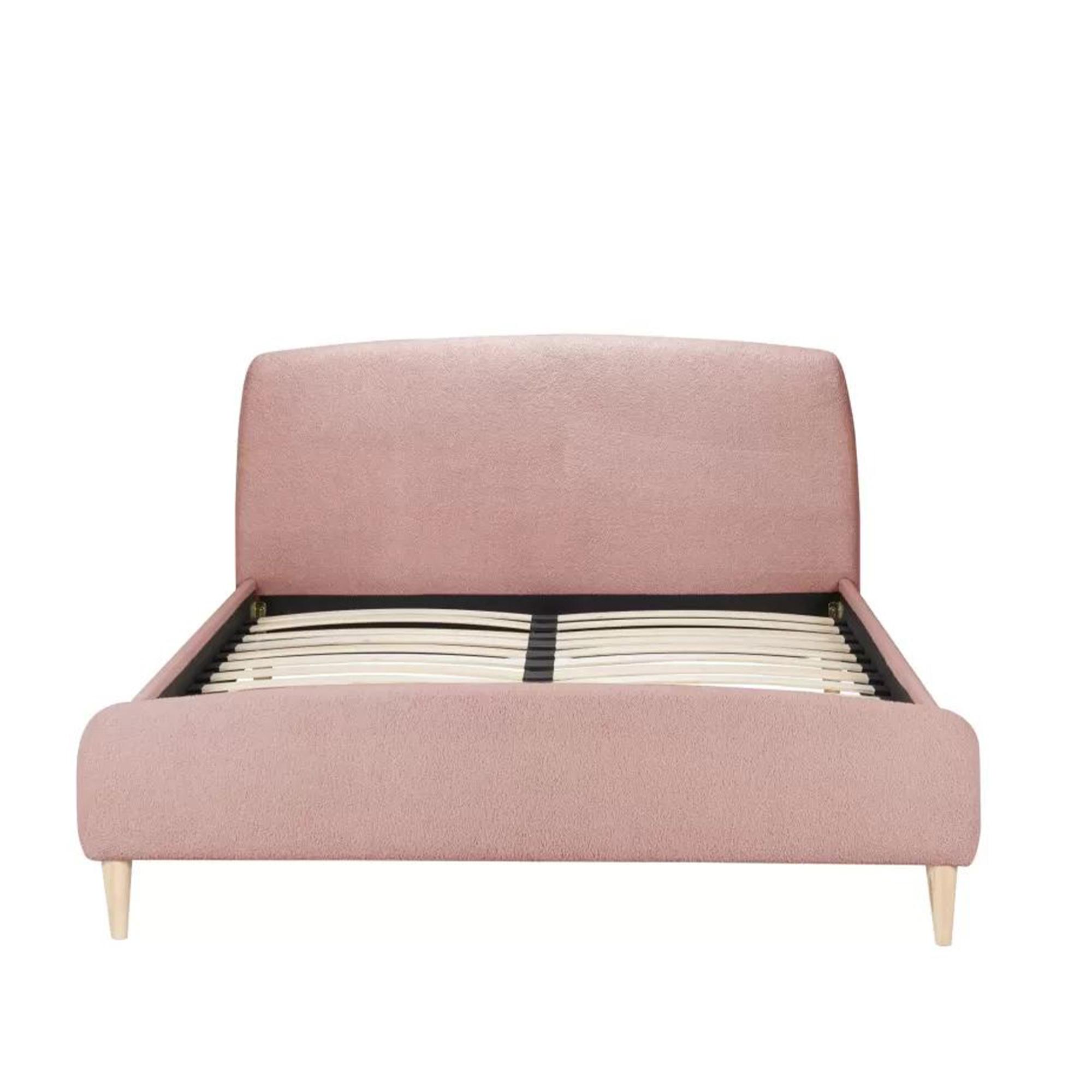 Otley Bed - Blush Pink Fabric - Sizes Available