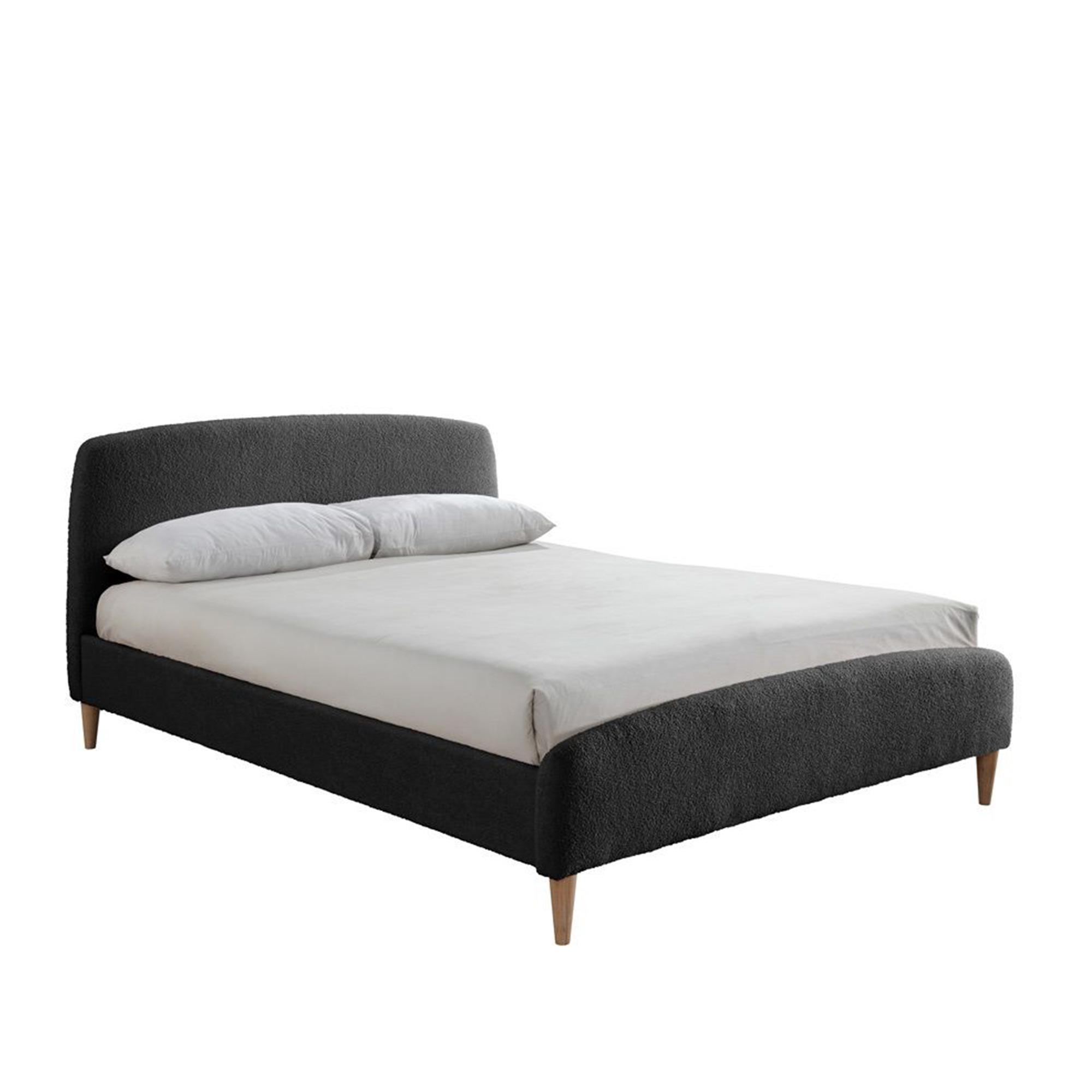 Otley Bed - Charcoal Fabric - Sizes Available