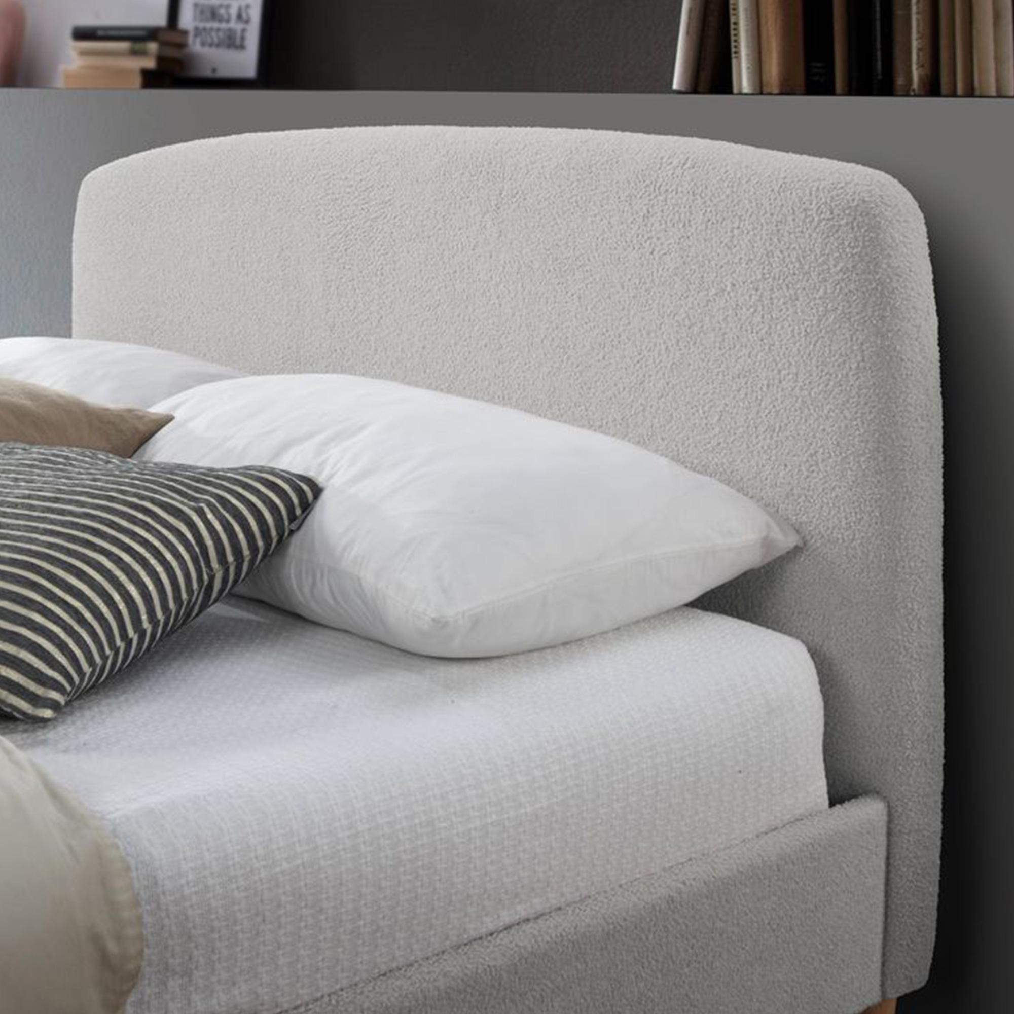 Otley Bed - Dove Grey Fabric - Sizes Available