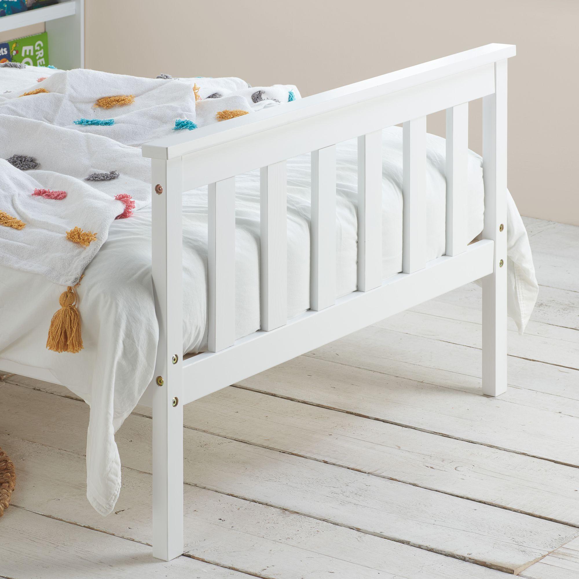 Oxford Bed - White Wood - Sizes Available