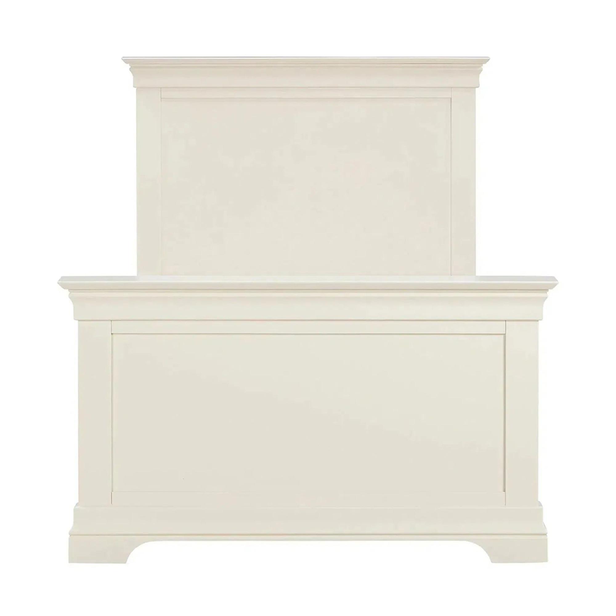 Paisley Cream Painted High Foot End Bed - Sizes Available