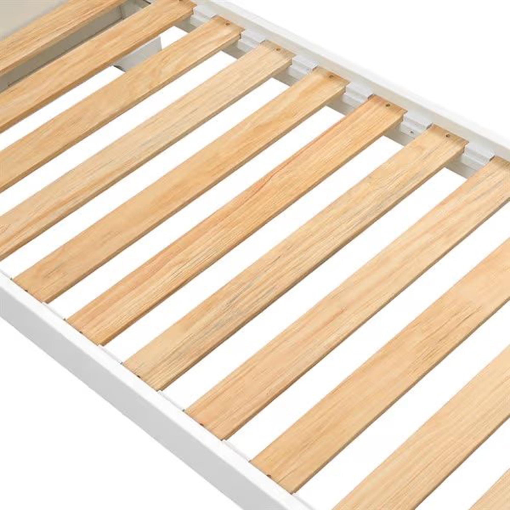 Paisley White Painted High Foot End Bed - Sizes Available