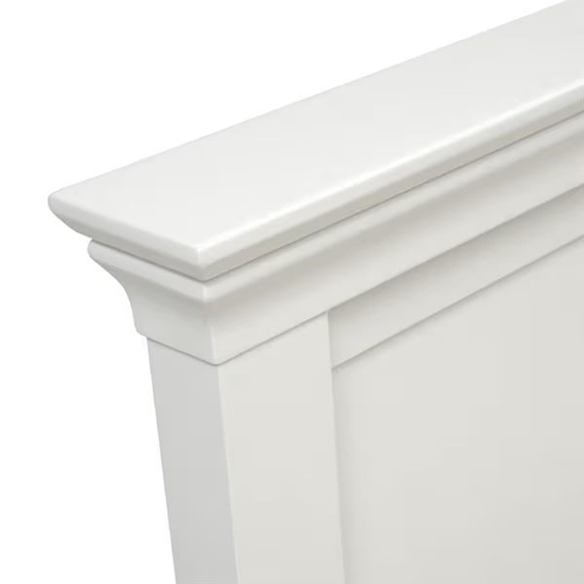 Paisley White Painted High Foot End Bed - Sizes Available