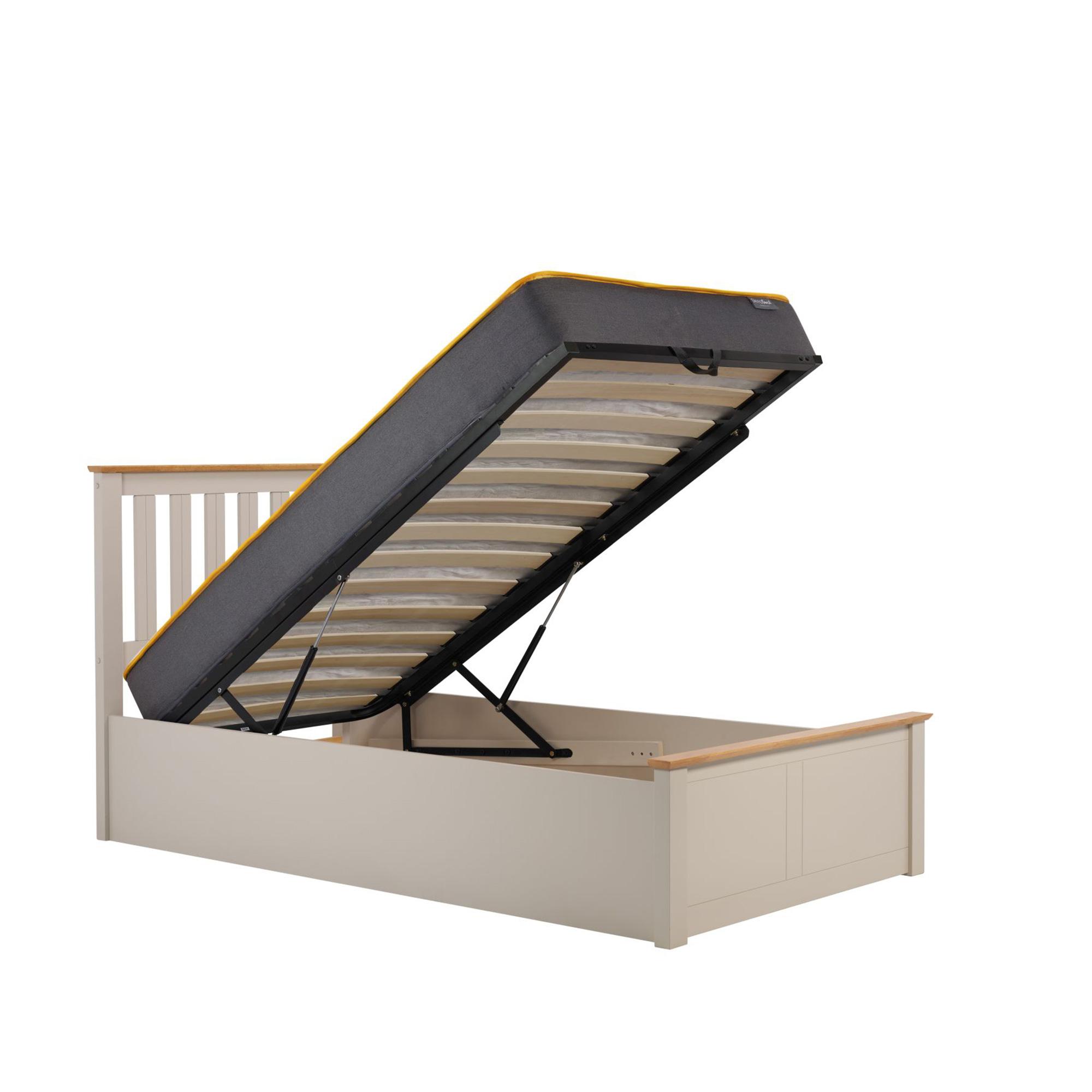 Phoenix Ottoman Storage Bed - Pearl Grey - Sizes Available