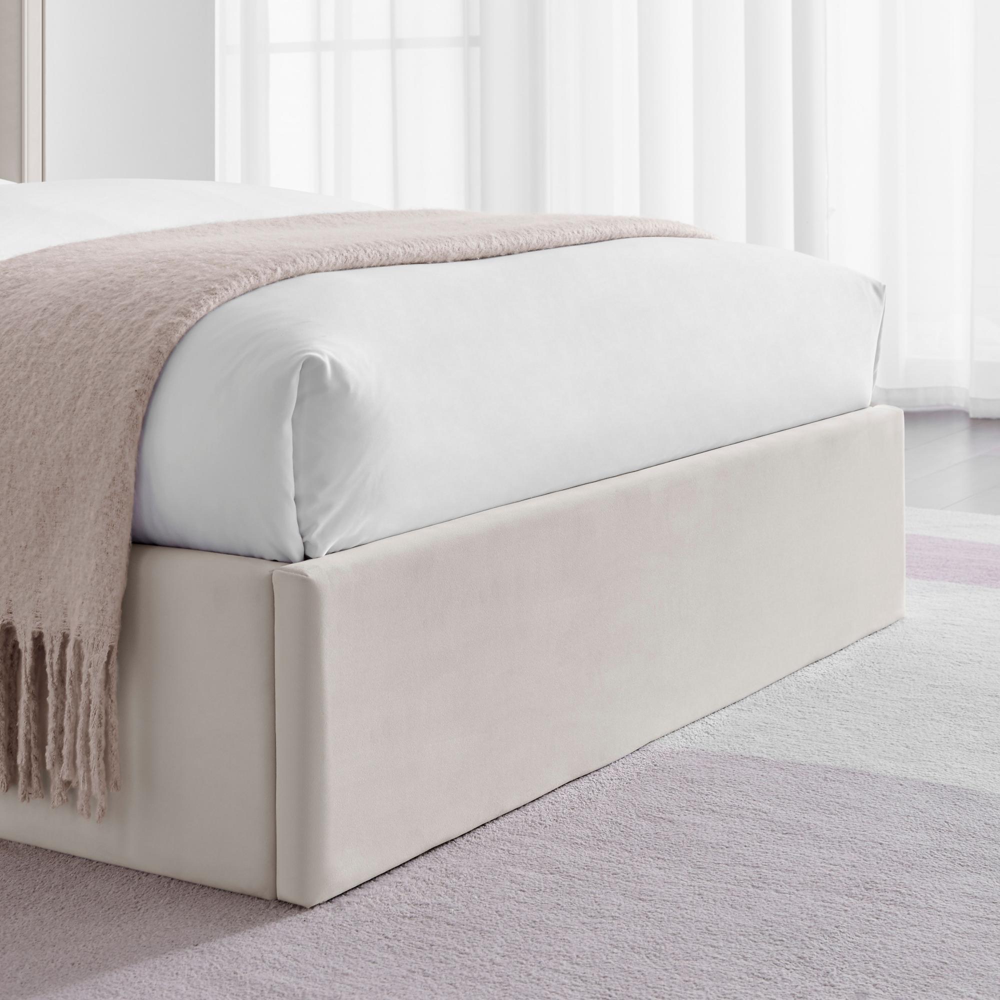 Posey Natural Fabric Ottoman Bed - Sizes Available