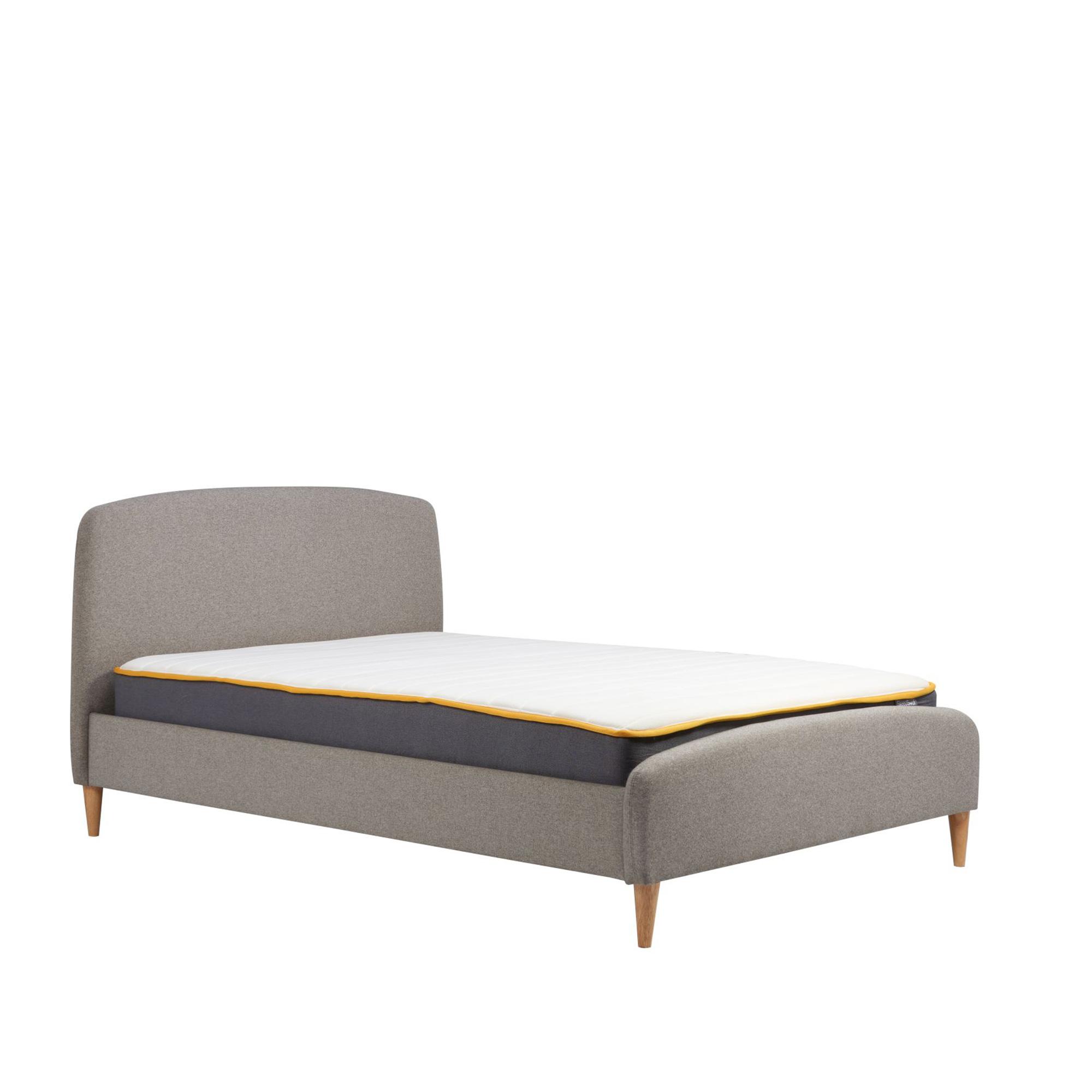 Quebec Bed - Grey Fabric - Sizes Available