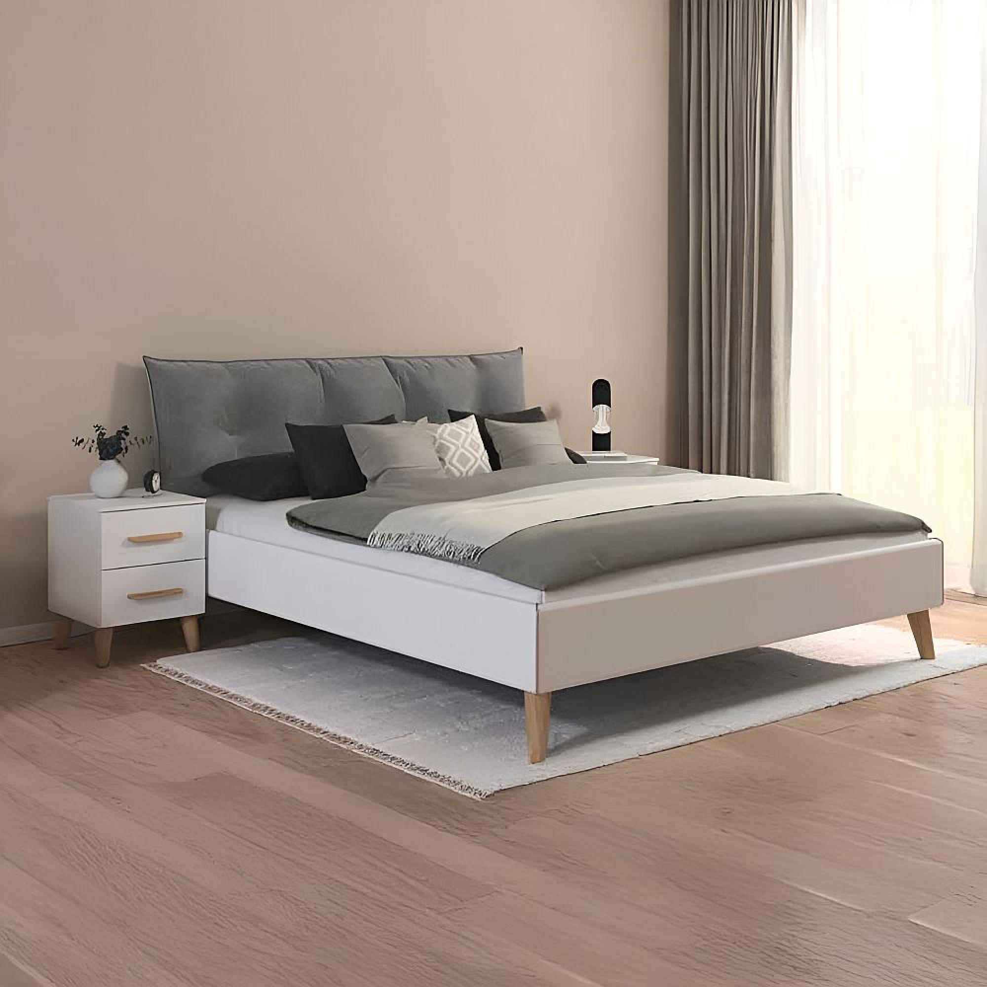 Rauch Skandi 5ft King Size Bed - Alpine White