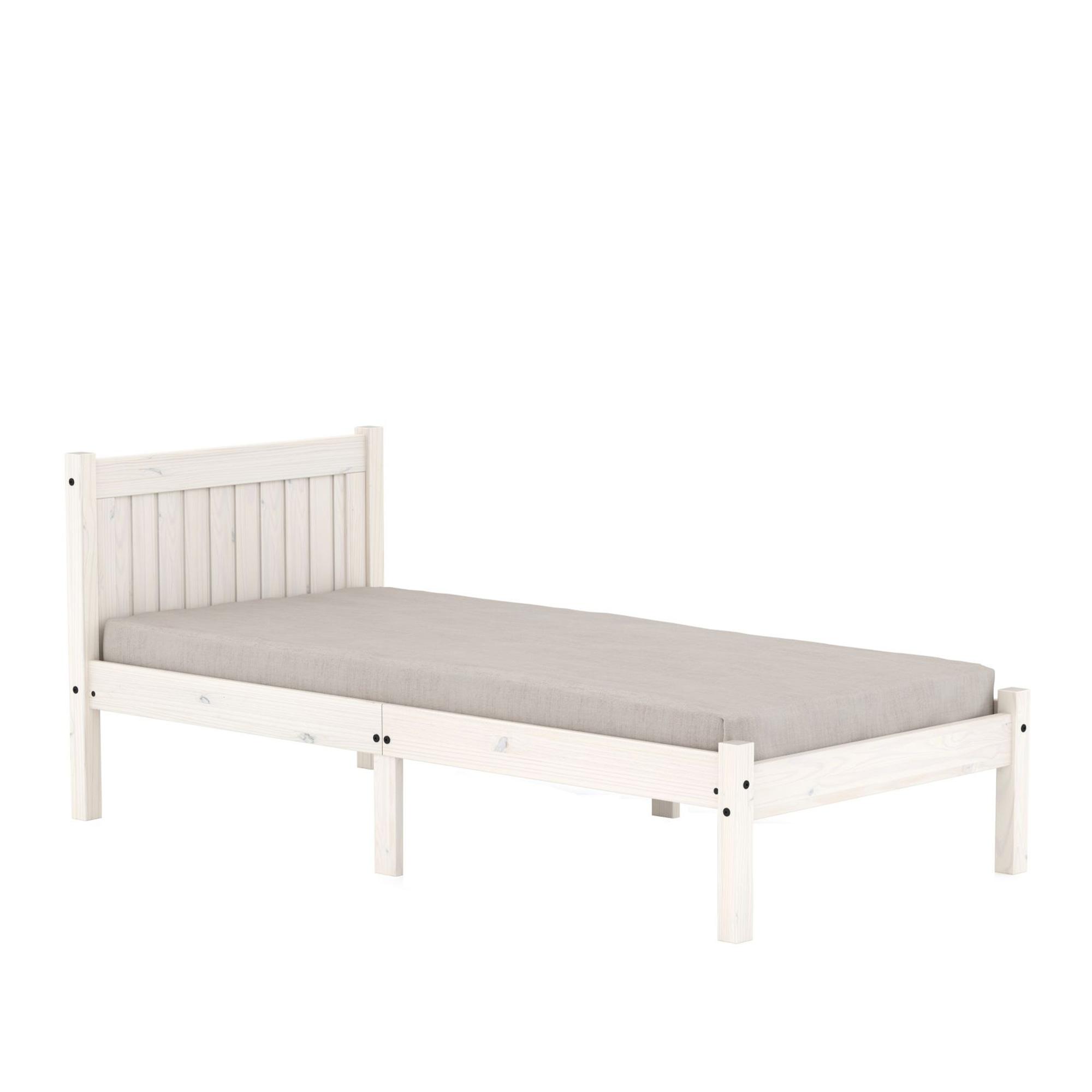 Rio Bed - White Washed Wood - Sizes Available